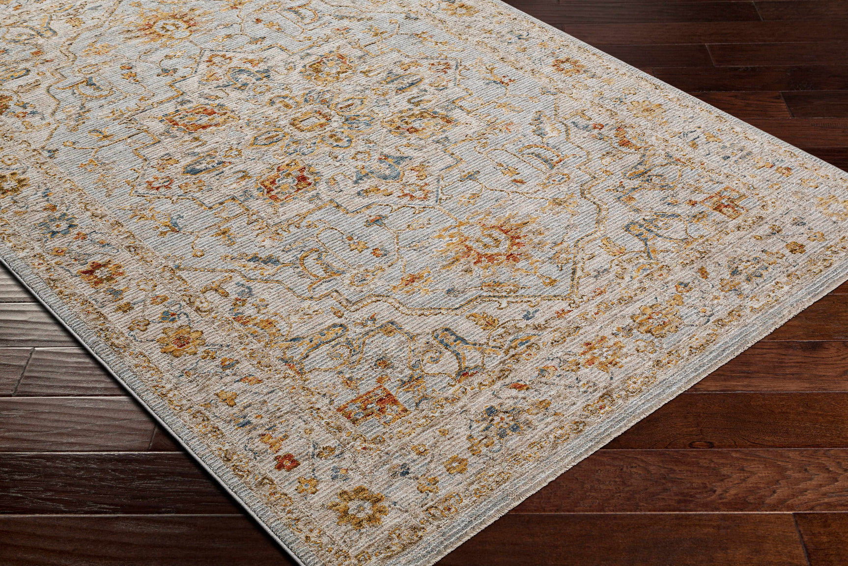 Huguley Floral Cream Luxe Rug - Ornate Home