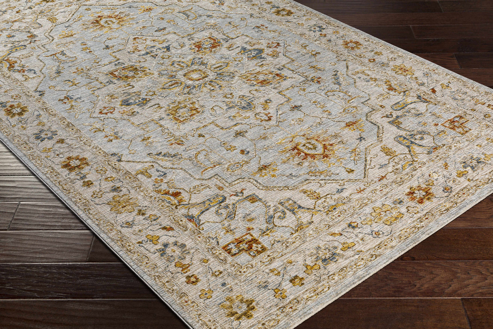 Huguley Floral Cream Luxe Rug - Ornate Home