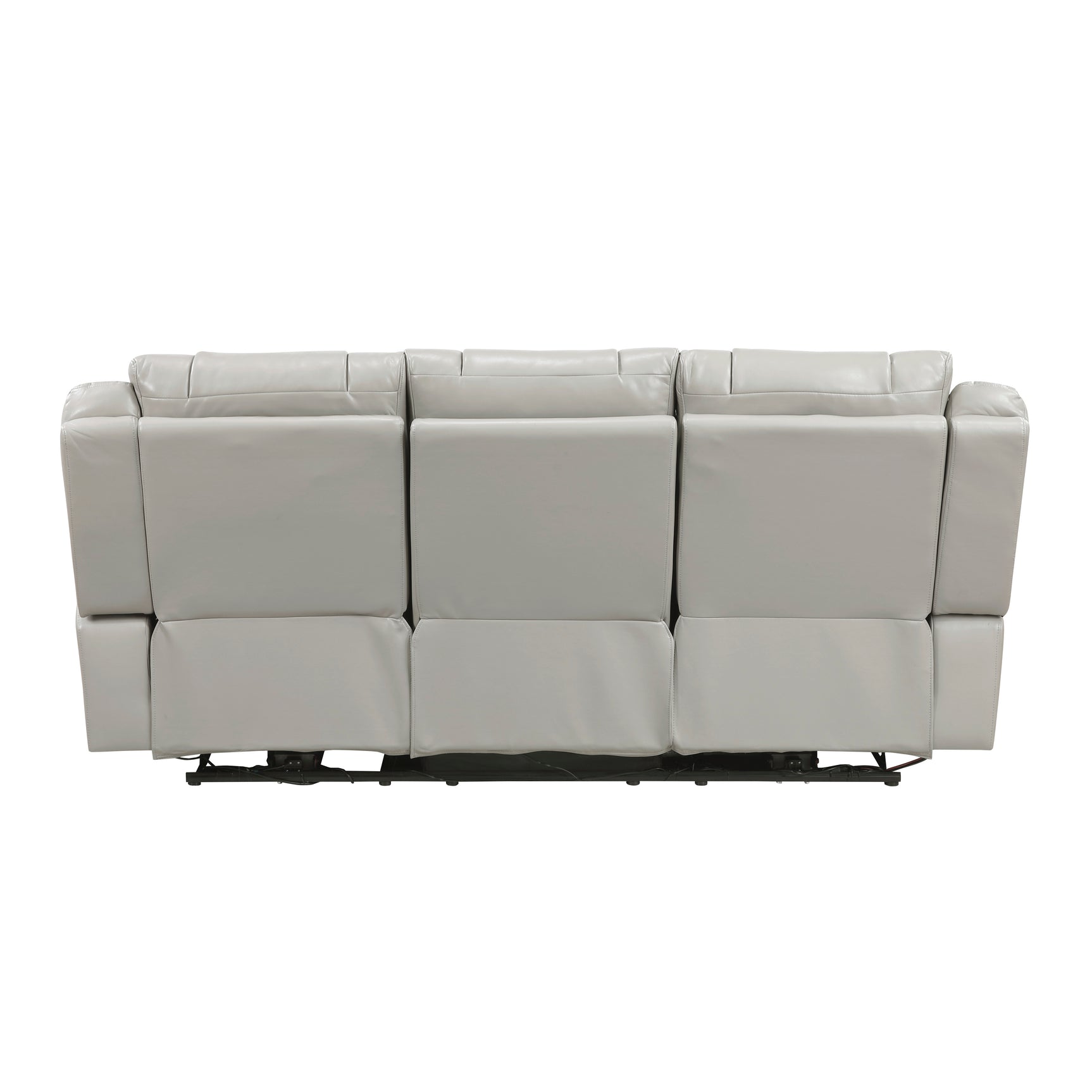 Huron Gray Power Double Reclining Sofa - Ornate Home