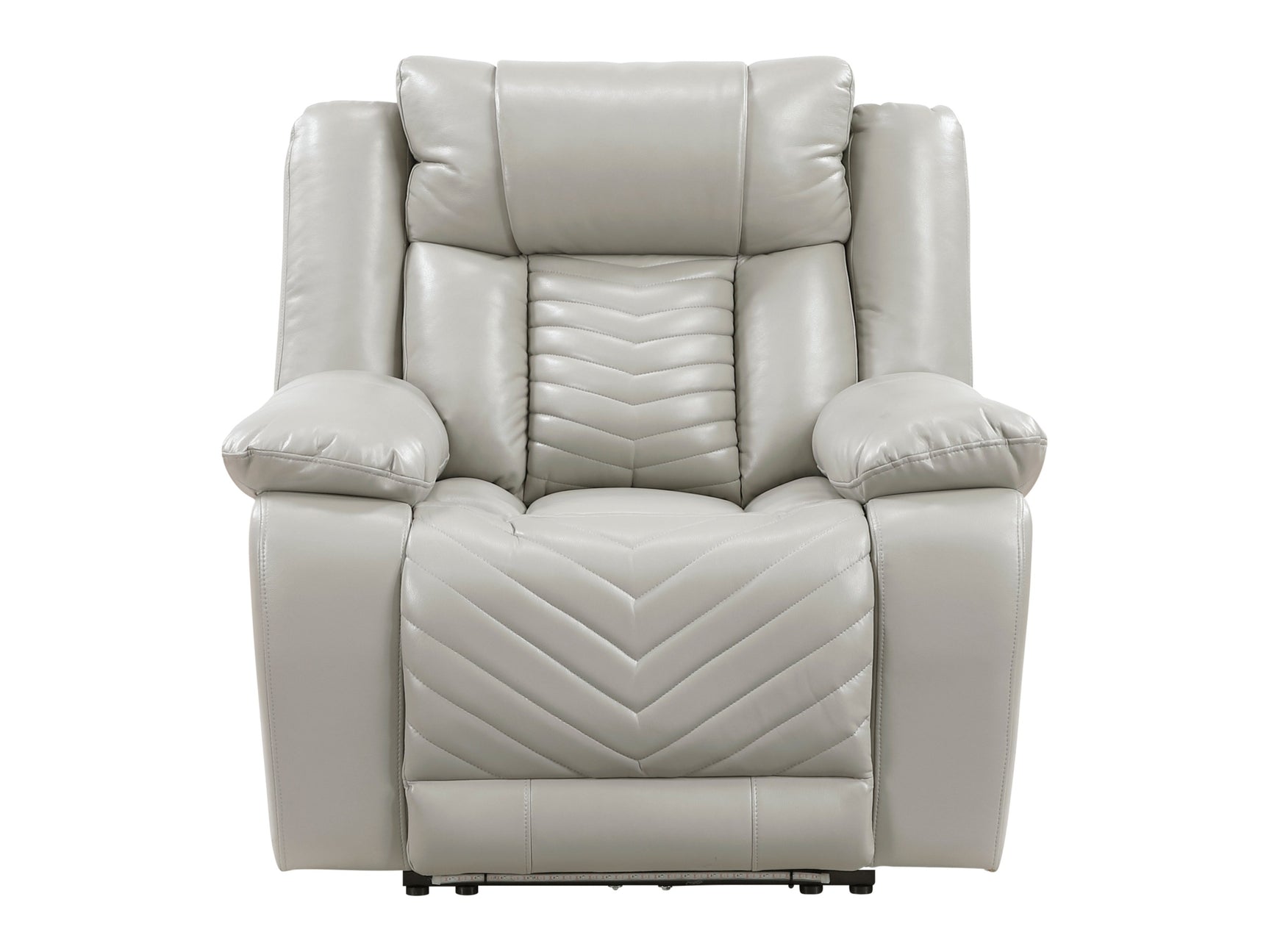 Huron Gray Power Reclining Chair - Ornate Home