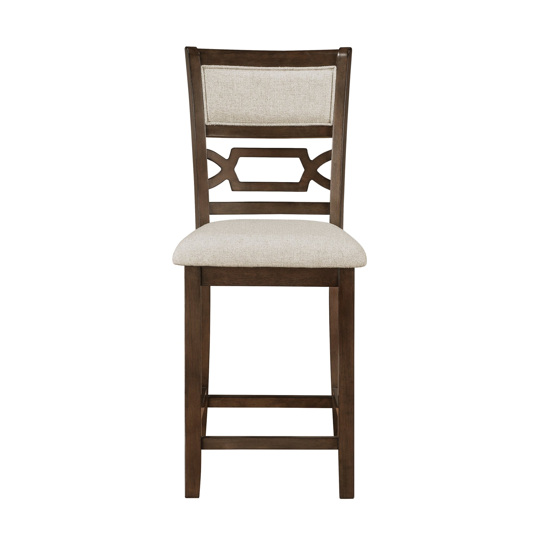 Hutchinson Dark Brown/Beige 5-Piece Pack Counter Height Set - Ornate Home