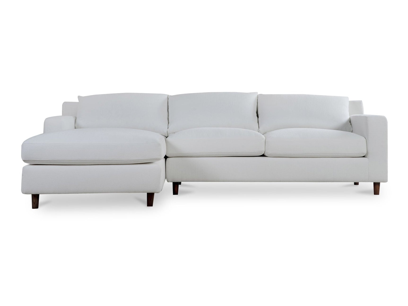 Hutton White Left Sectional - Ornate Home