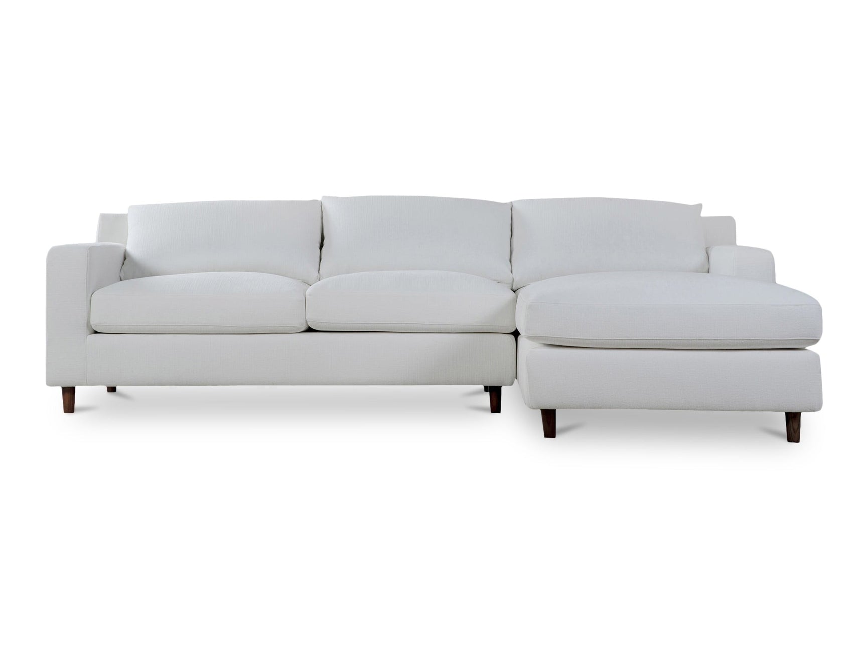 Hutton White Right Sectional - Ornate Home