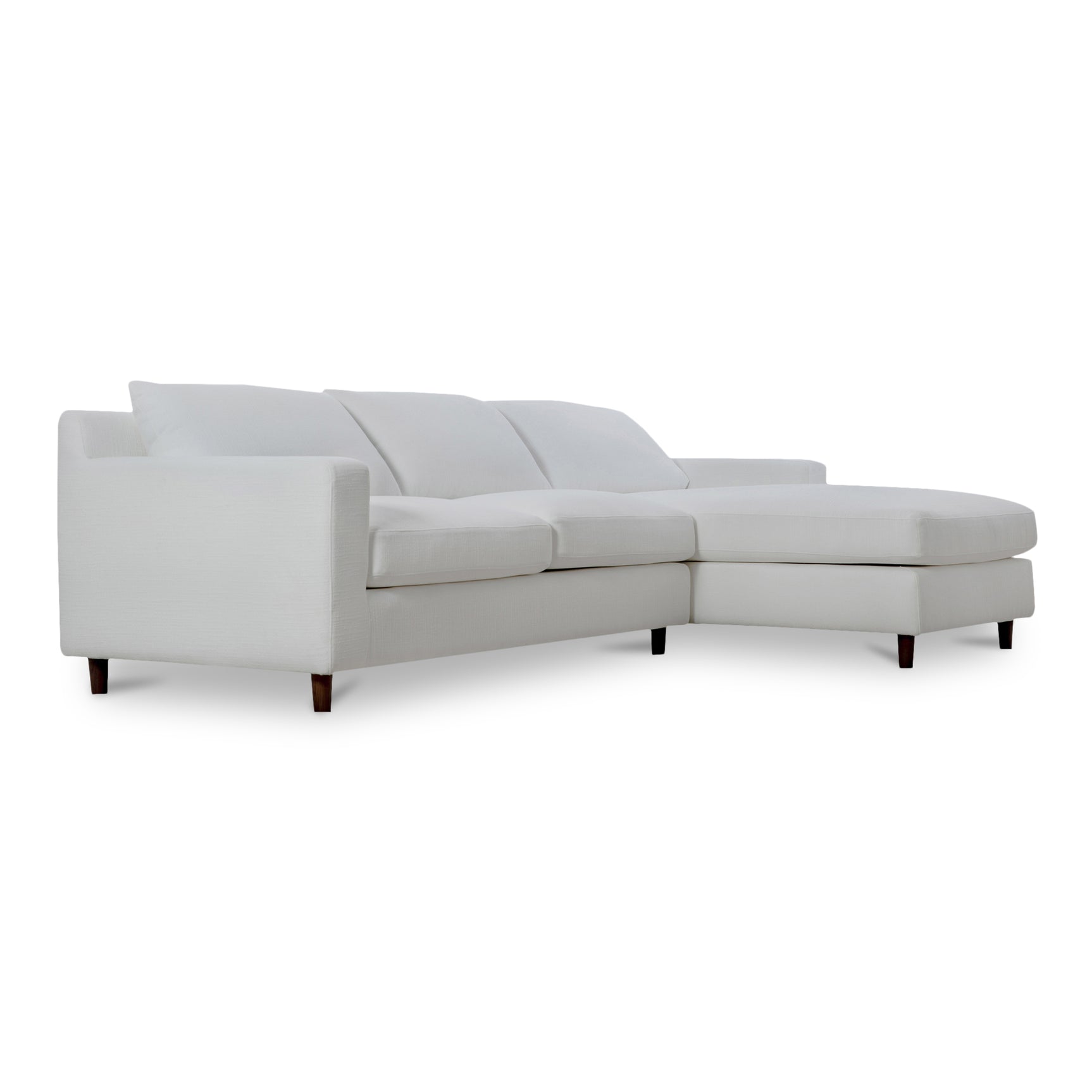 Hutton White Right Sectional - Ornate Home