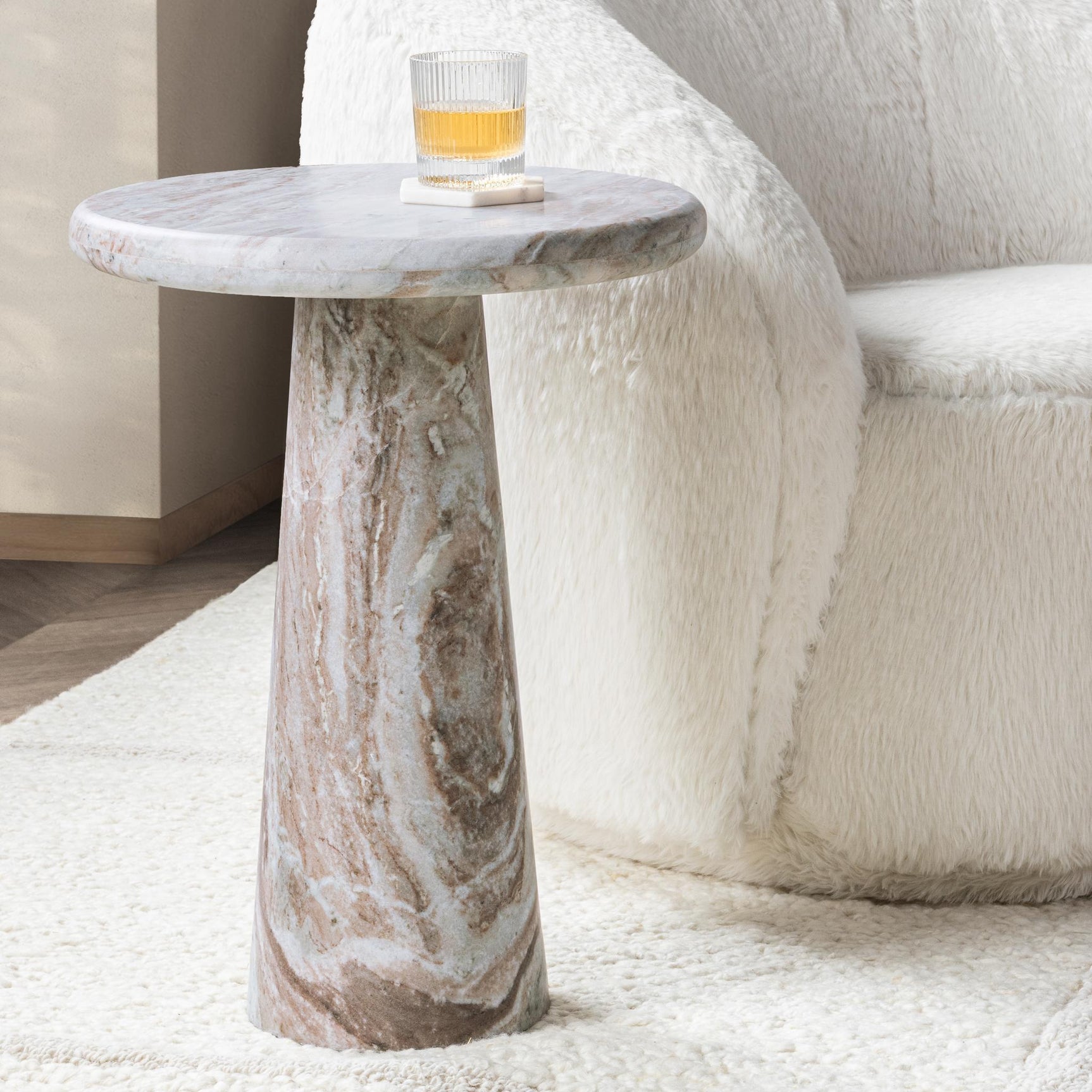 Huxley Rusty Gray 16" Accent Table - Ornate Home