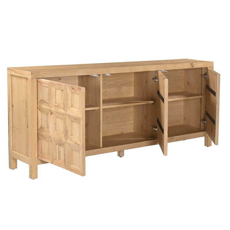 Huxley Tan Three-Door Sideboard - Ornate Home