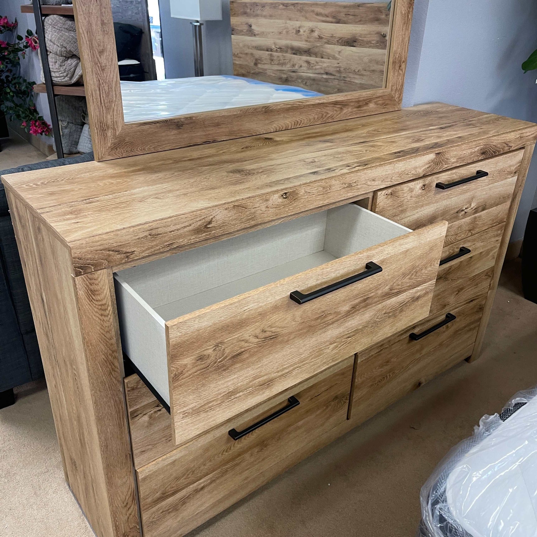 Hyanna King Tan Panel Bedroom Set / 5pc (Online Special Price) - Ornate Home