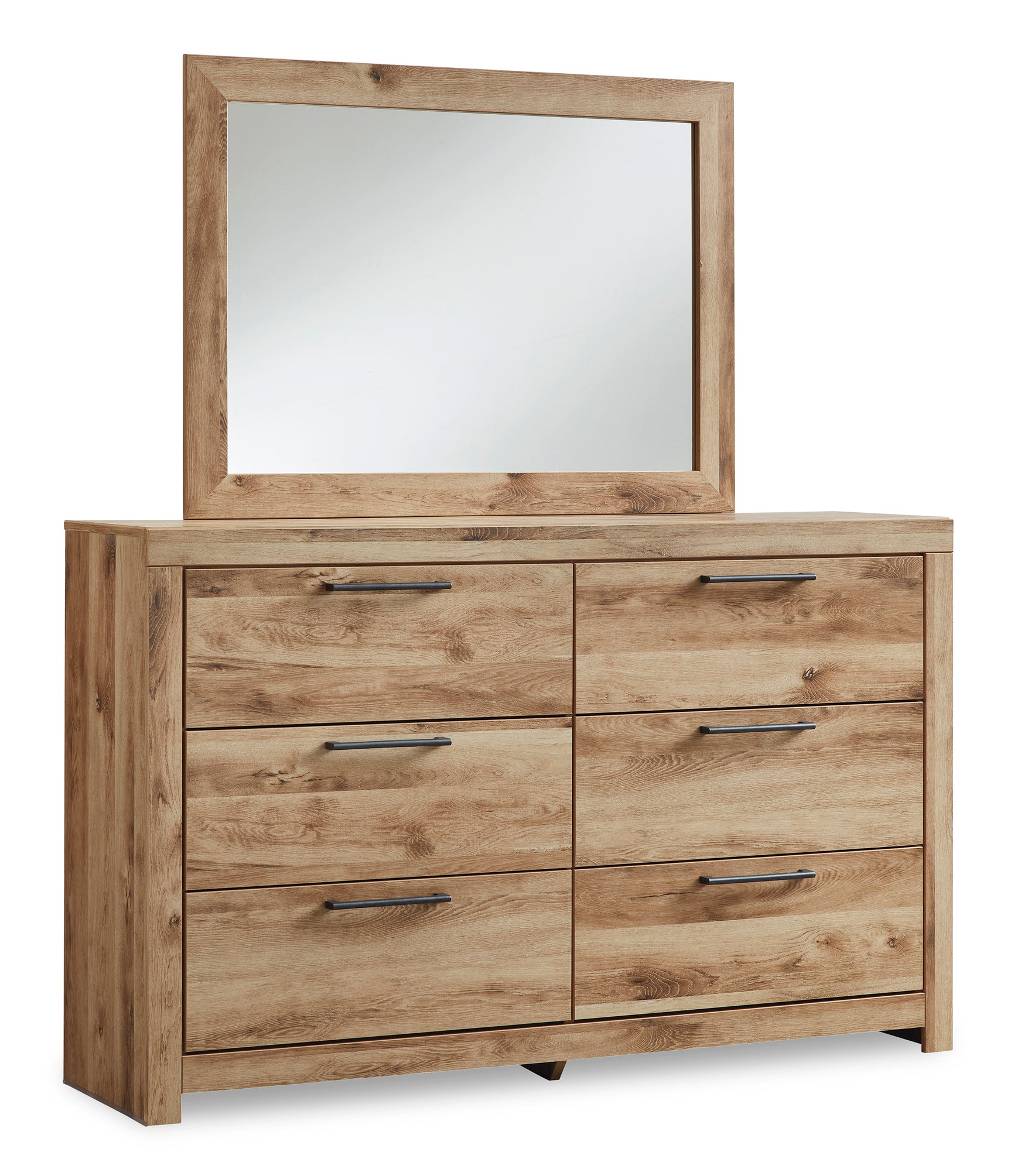 Hyanna Tan Brown 5-Piece Twin Panel Bedroom Set w/ 2 NS - Ornate Home
