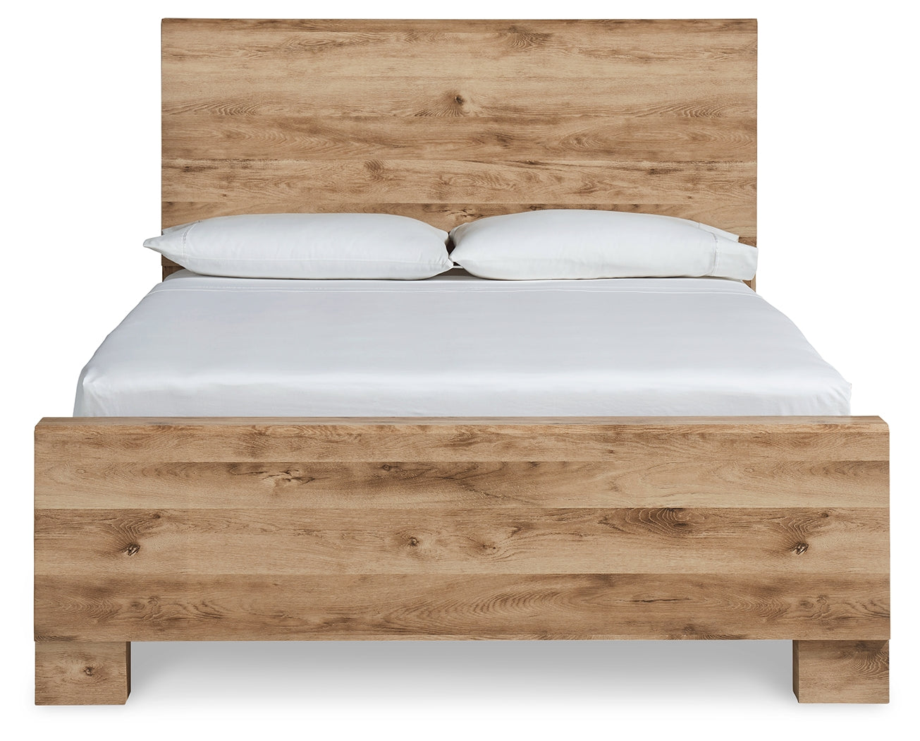 Hyanna Tan Brown Queen Panel Bed, Dresser, Mirror, Chest and Nightstand - Ornate Home