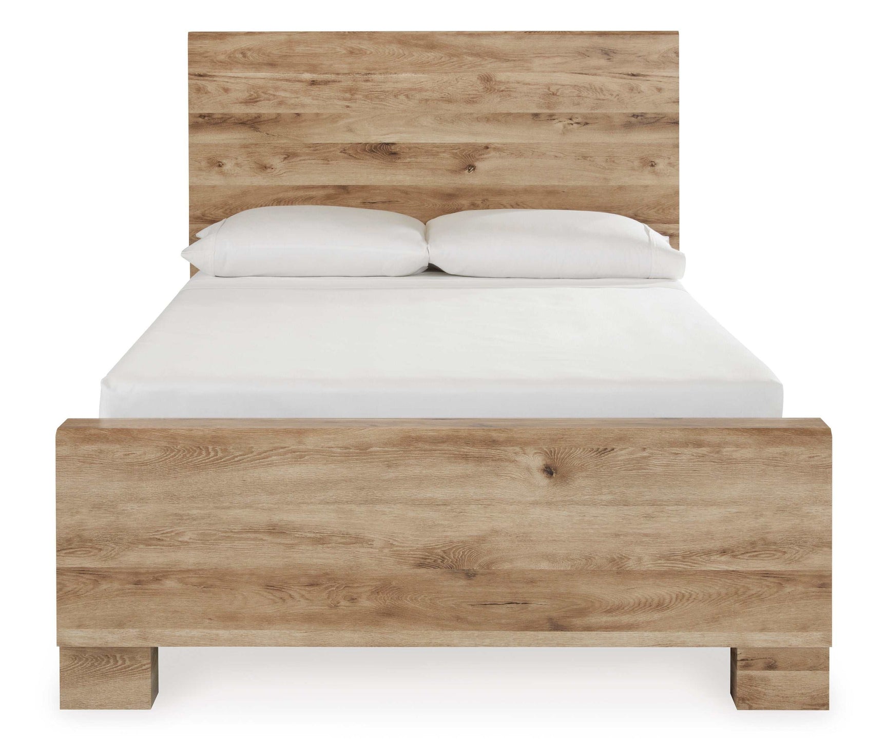 Hyanna Tan Brown Youth Full Youth Panel Bed with 1 Side Storage (Online Special Price) - Ornate Home
