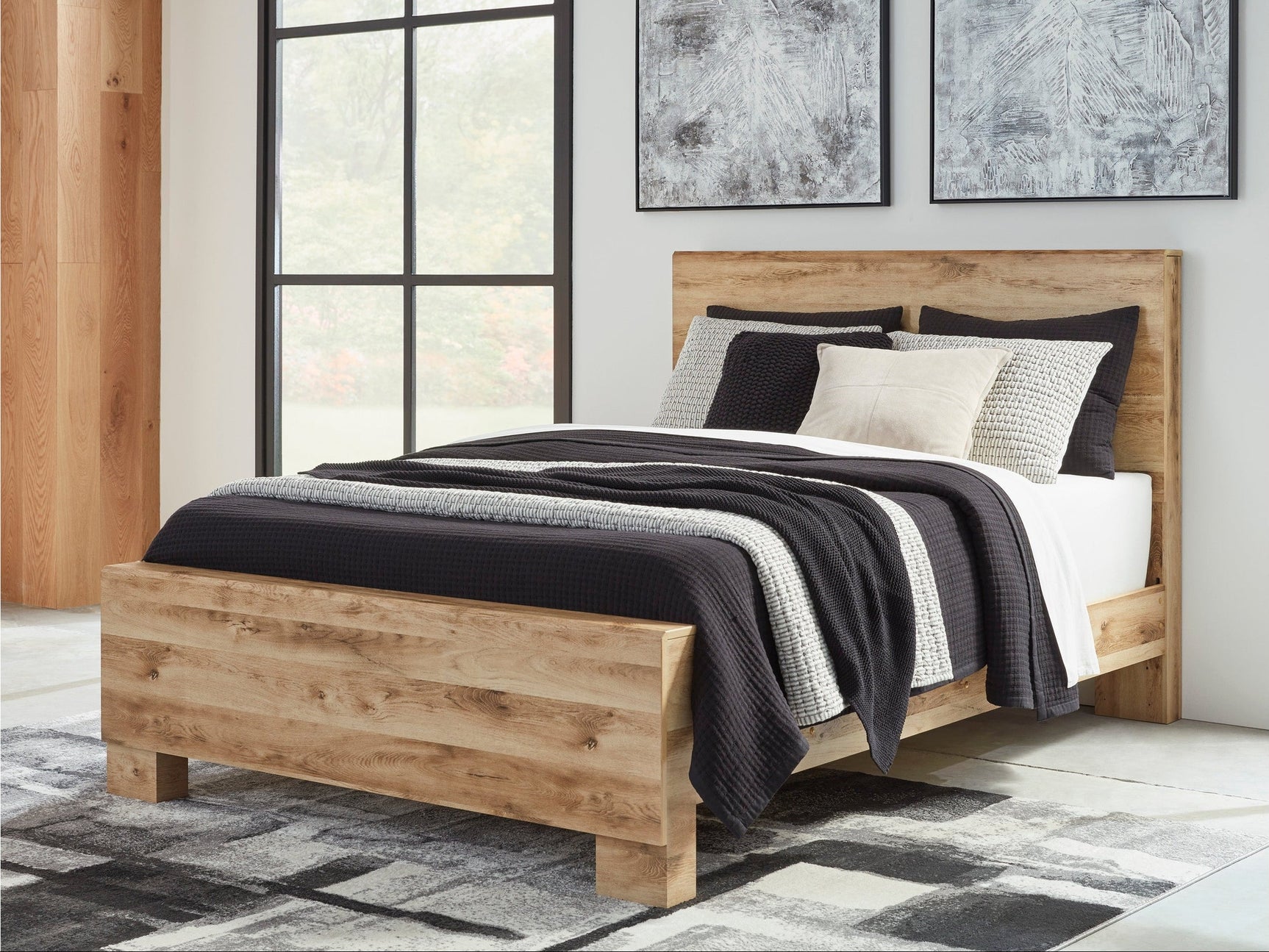 Hyanna Tan Panel Bed - Ornate Home