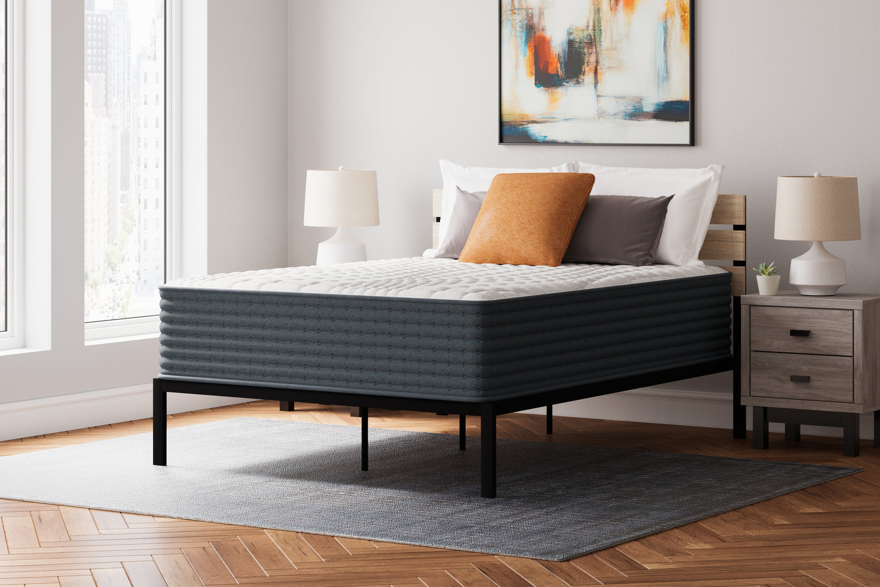 Hybrid 1400 White California King Mattress (Online Special Price) - Ornate Home