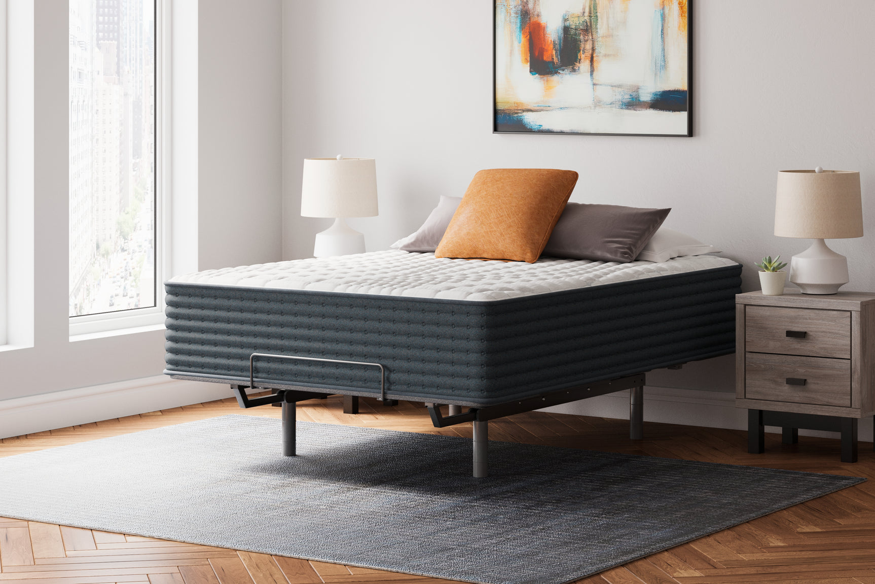 Hybrid 1400 White California King Mattress (Online Special Price) - Ornate Home