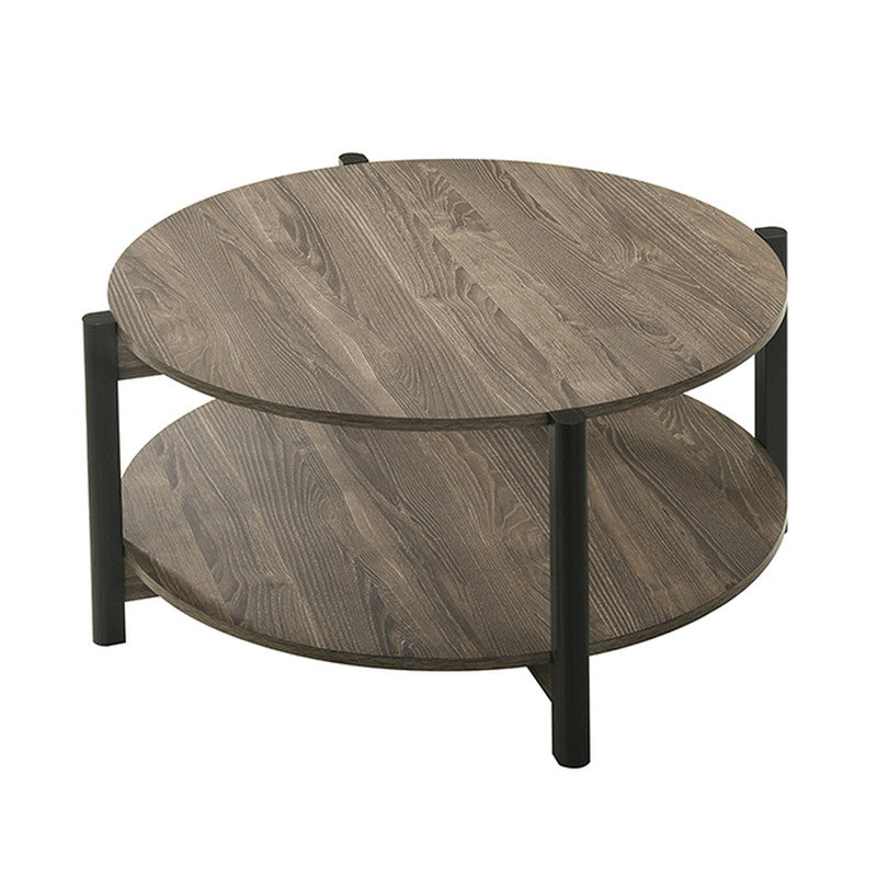 Hyde Dark Gray Round Coffee Table - Ornate Home