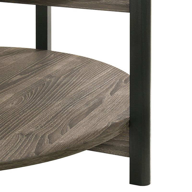 Hyde Dark Gray Round Coffee Table - Ornate Home