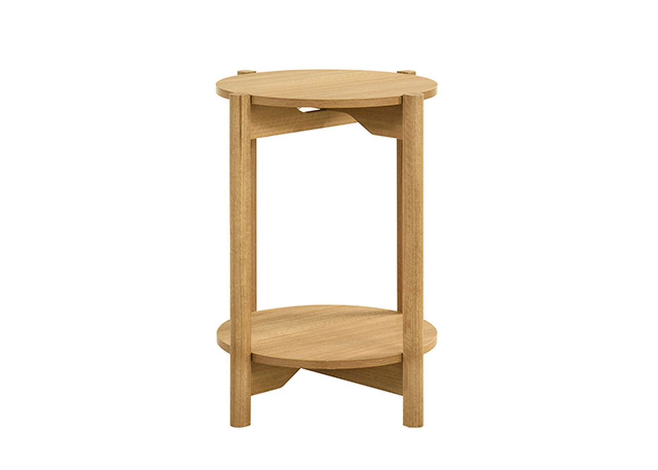 Hyde Natural Round End Table - Ornate Home
