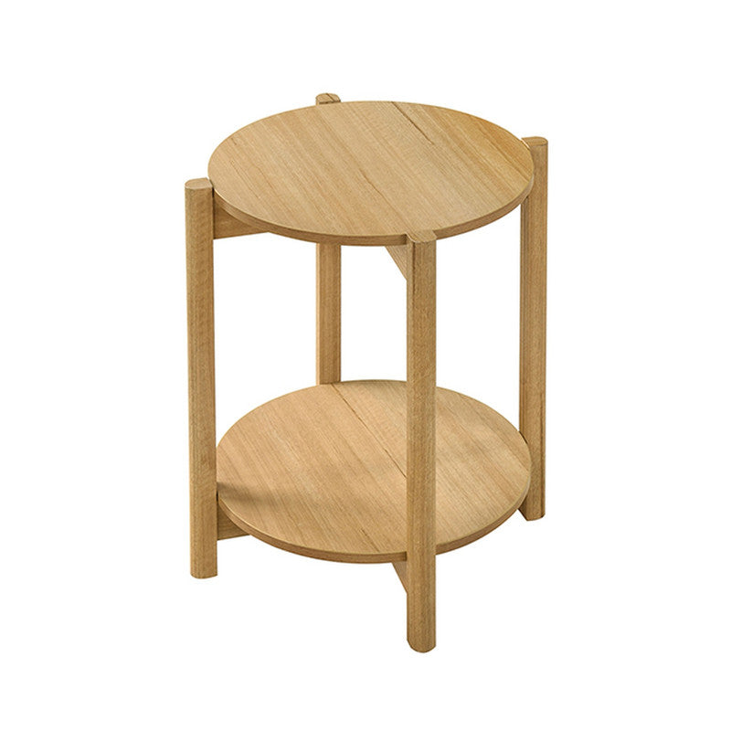 Hyde Natural Round End Table - Ornate Home