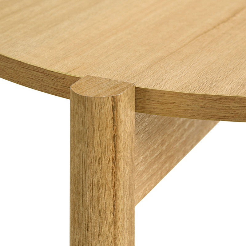 Hyde Natural Round End Table - Ornate Home