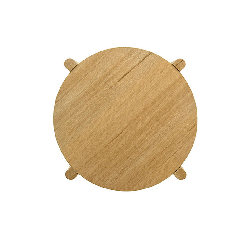 Hyde Natural Round End Table - Ornate Home