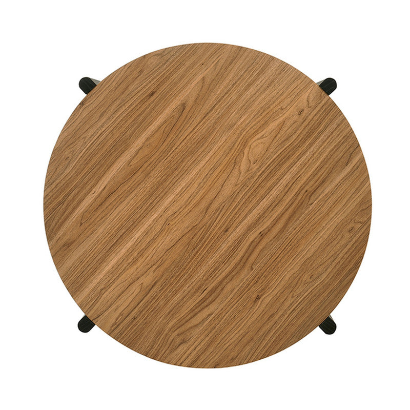 Hyde Walnut Round Coffee Table - Ornate Home