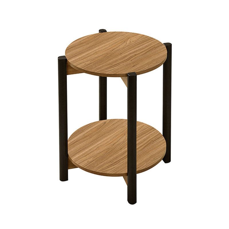 Hyde Walnut Round End Table - Ornate Home