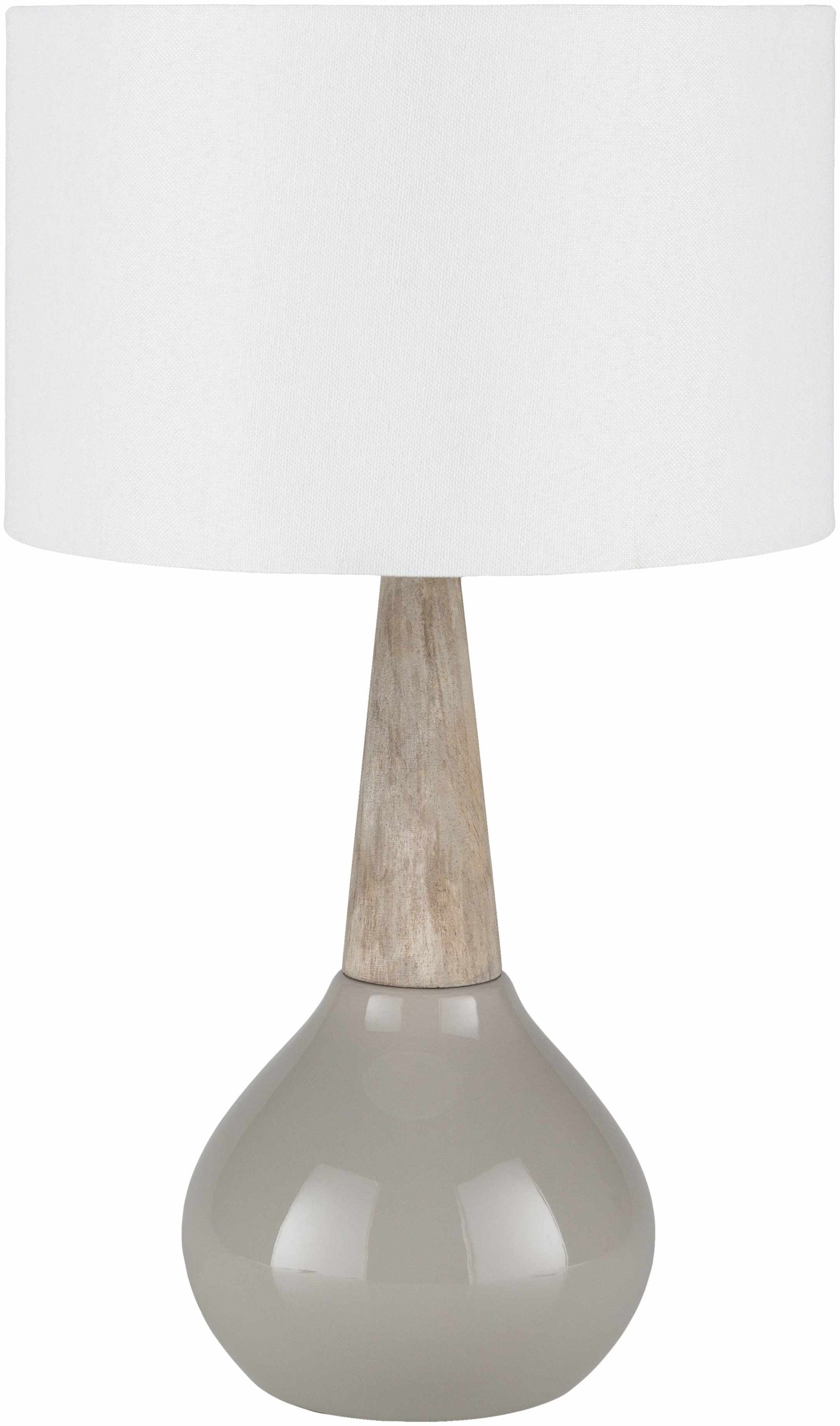 Hydesville Gray Ceramic Table Lamp - Clearance - Ornate Home