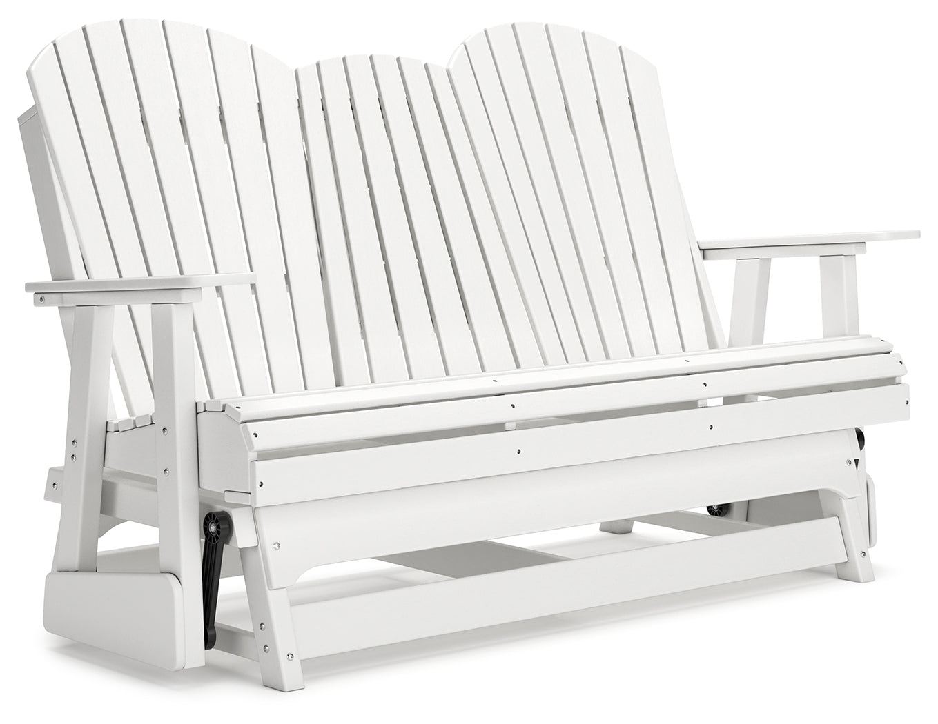 Hyland wave White Outdoor Glider Loveseat - Ornate Home