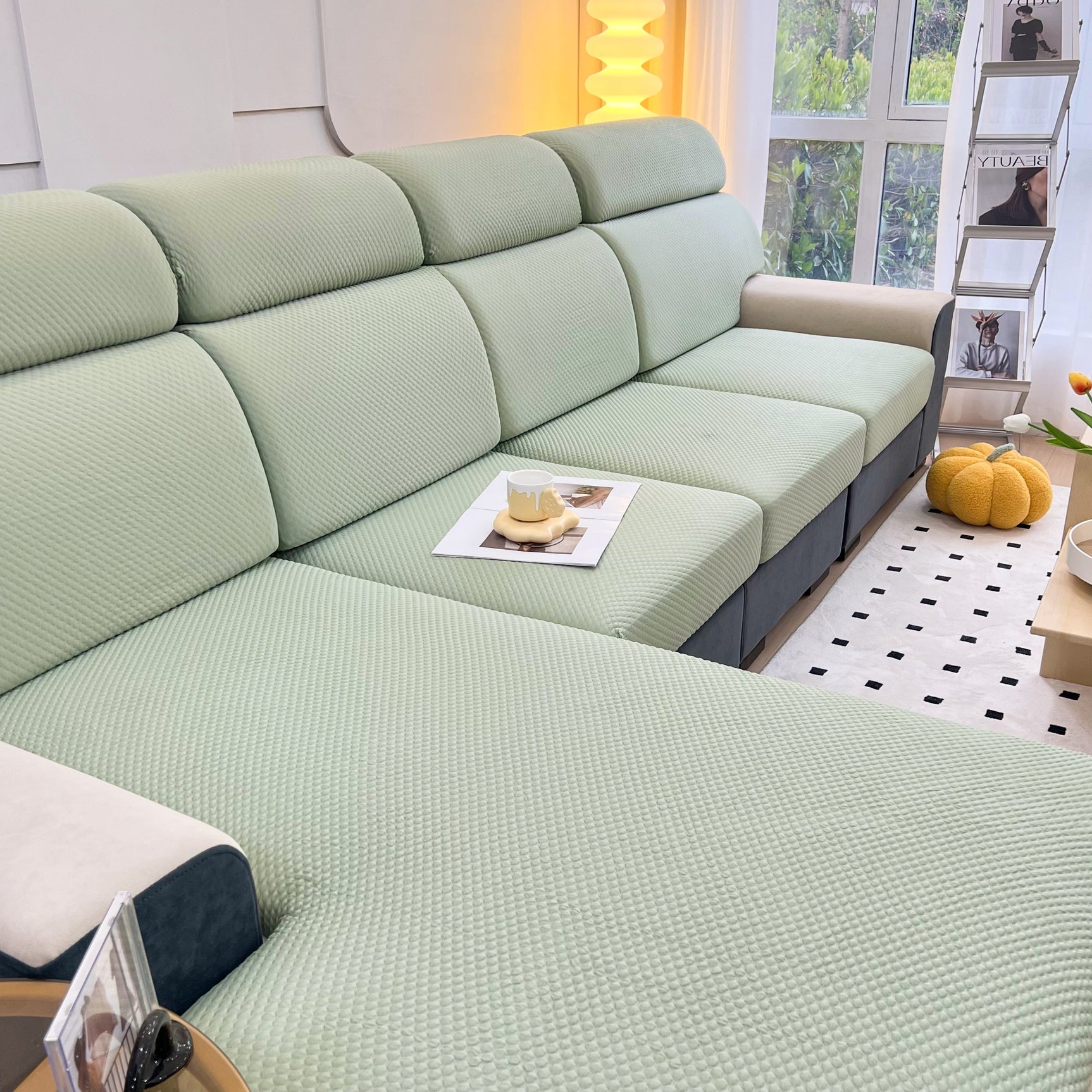 Cooling Stretch Sofa Seat Cushion Covers, Slip Covers for Cushions, Universal Couch Cushion Protector