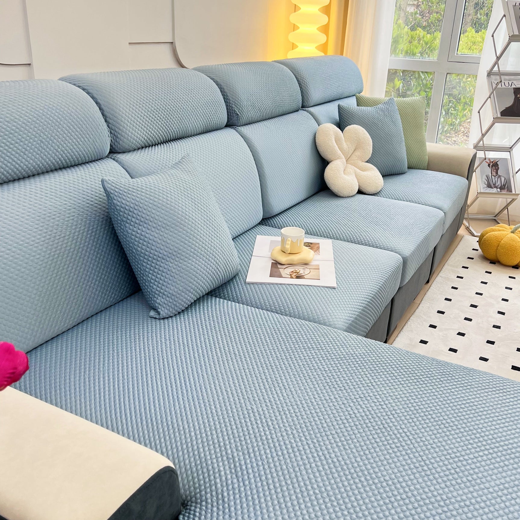Cooling Stretch Sofa Seat Cushion Covers, Slip Covers for Cushions, Universal Couch Cushion Protector