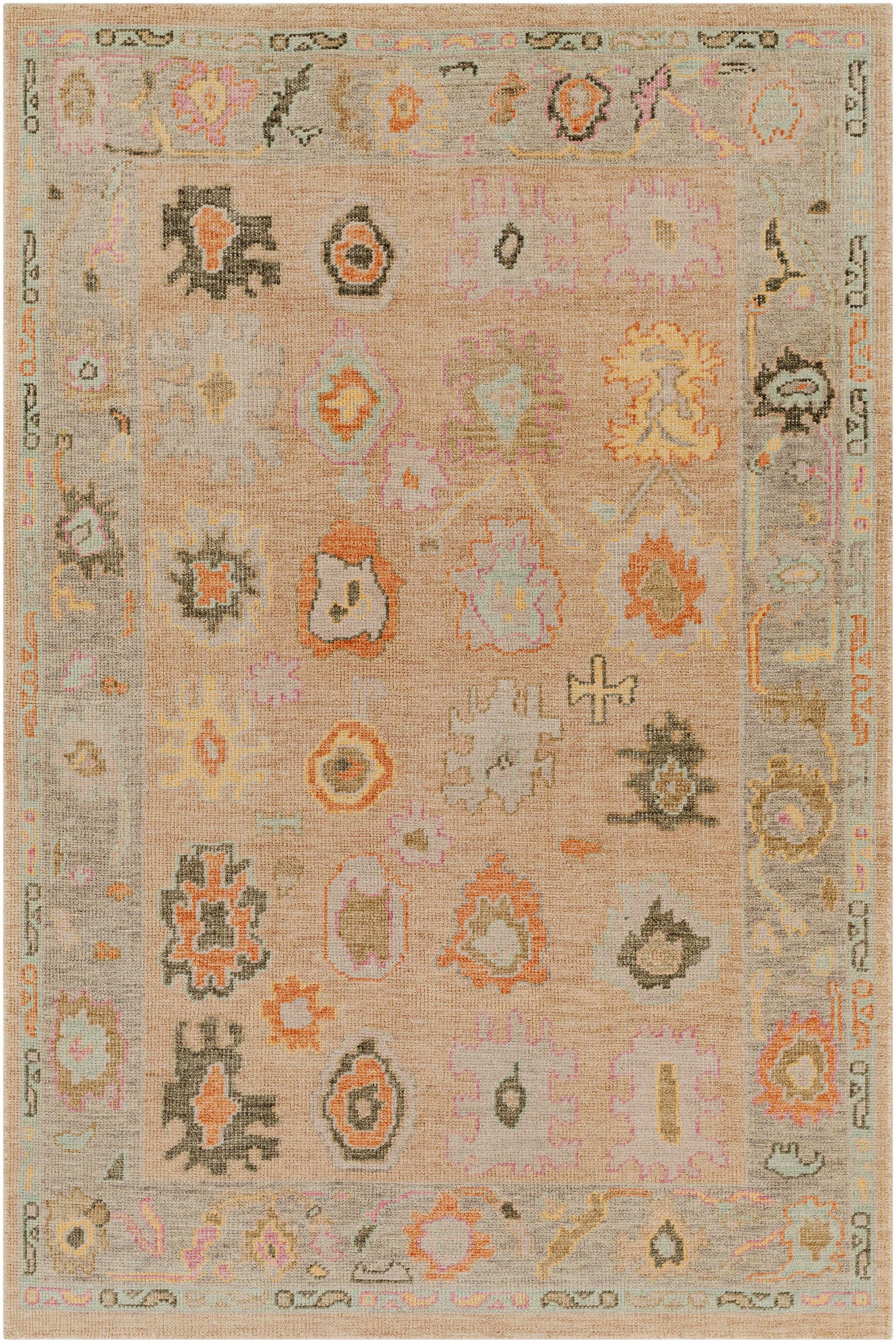 Ina Hand Knotted Wool & Cotton Area Rug - Clearance