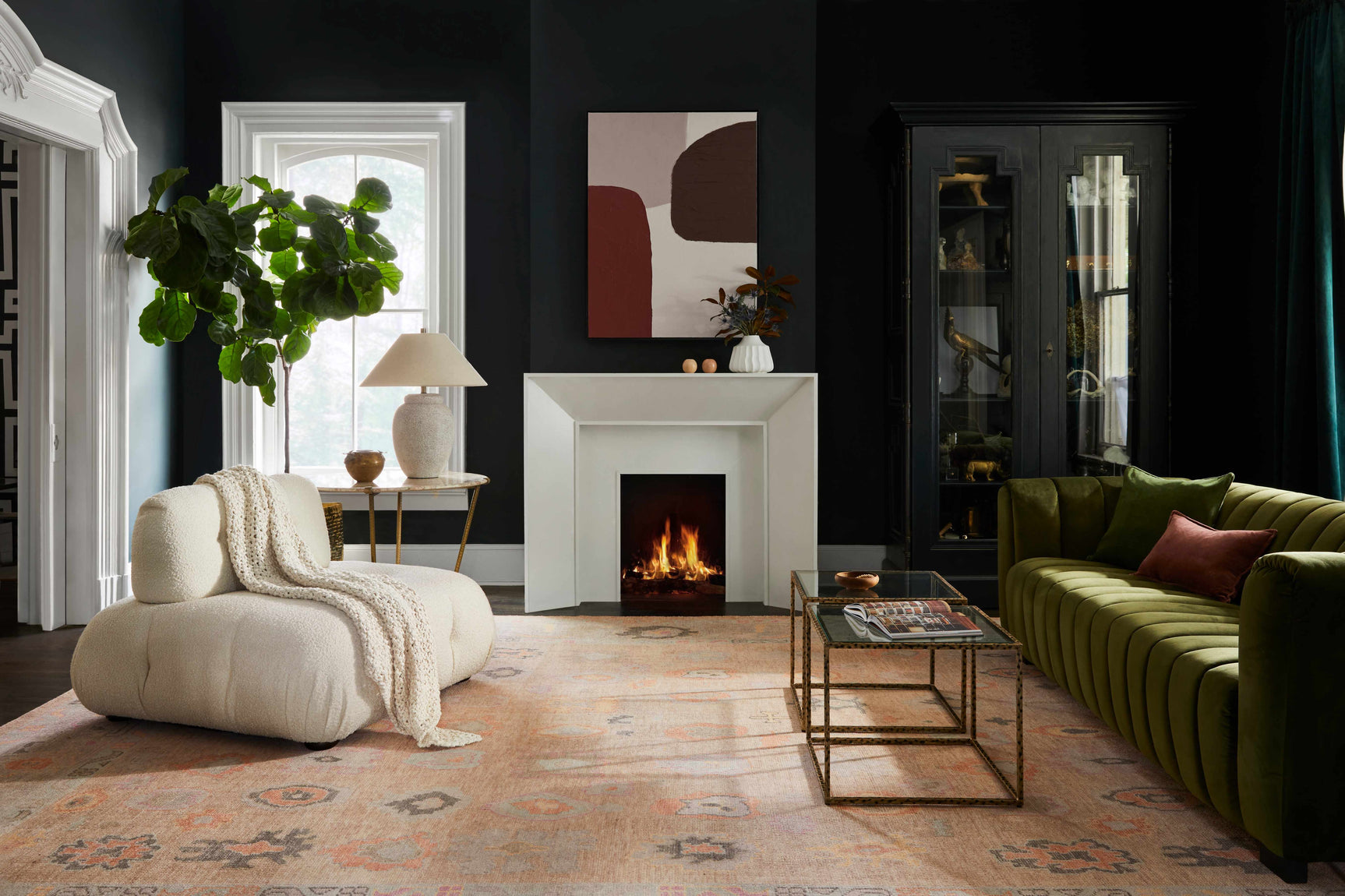 Ina Hand Knotted Wool & Cotton Area Rug - Clearance