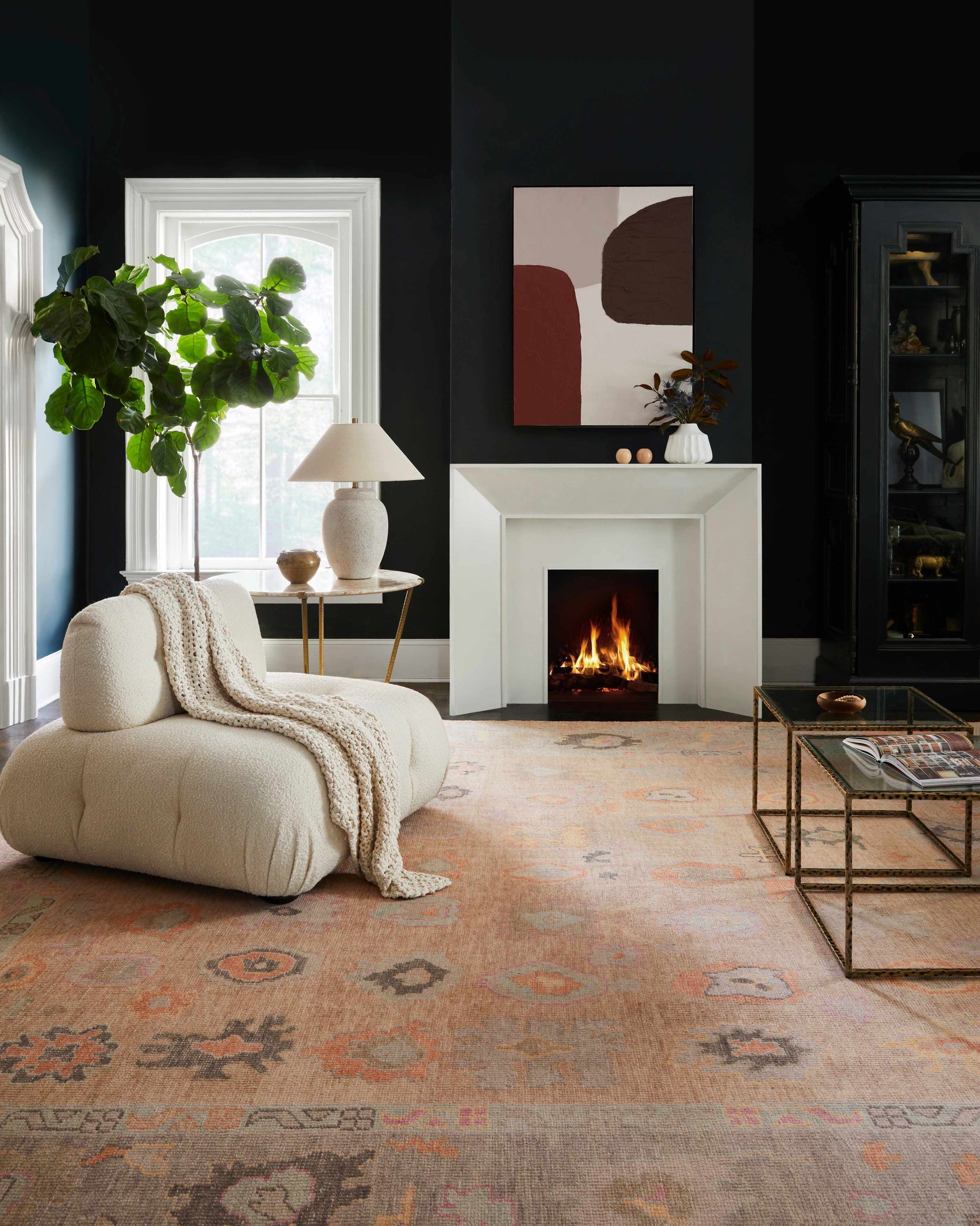 Ina Hand Knotted Wool & Cotton Area Rug - Clearance