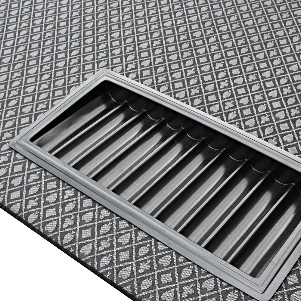 INO Design 96inch Oval Poker Table Detachable Armrest Chip Tray Black Speed Cloth Surface Stainless Steel Pedestal Base - Ornate Home