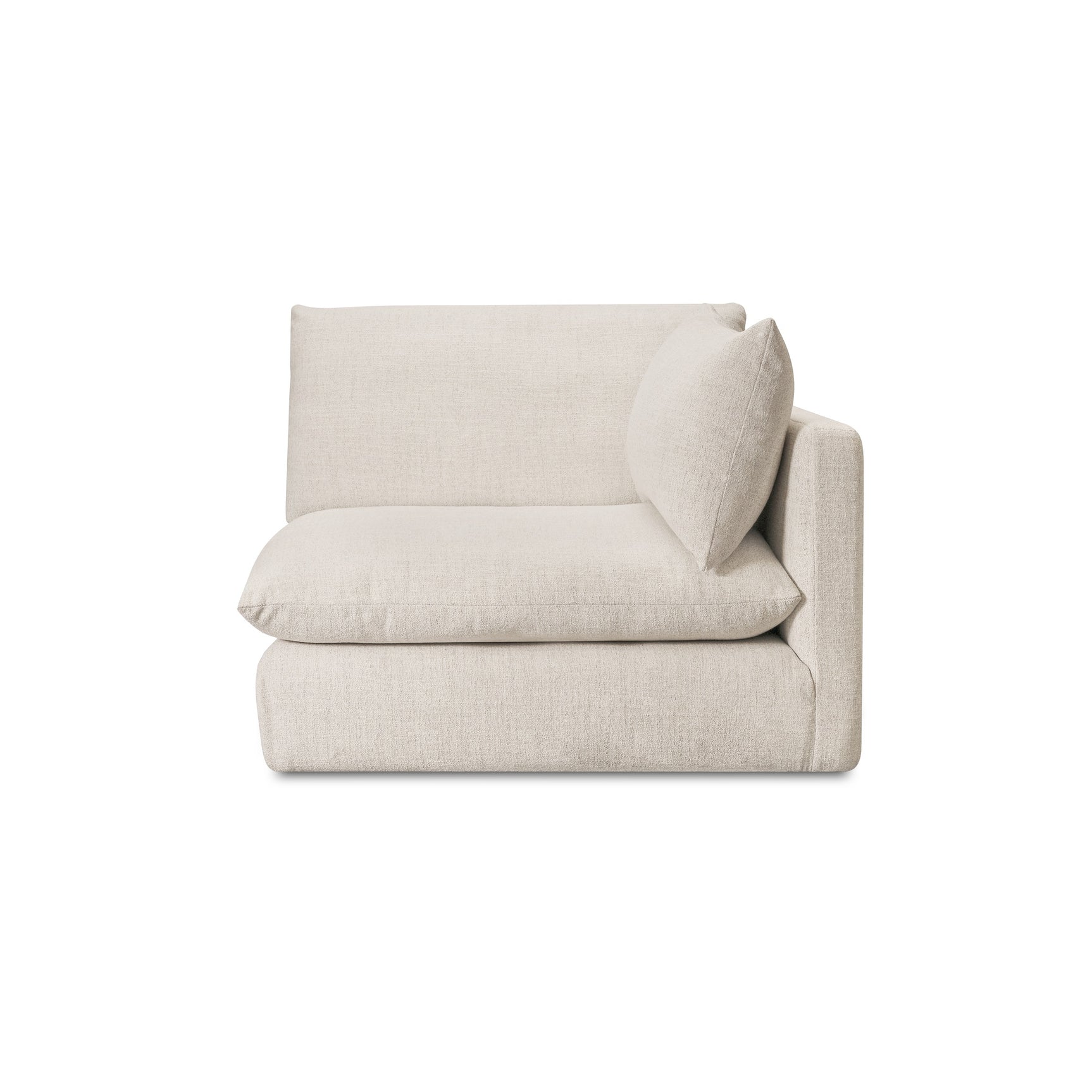 Townes Flecked Ecru Left Arm Facing Chair