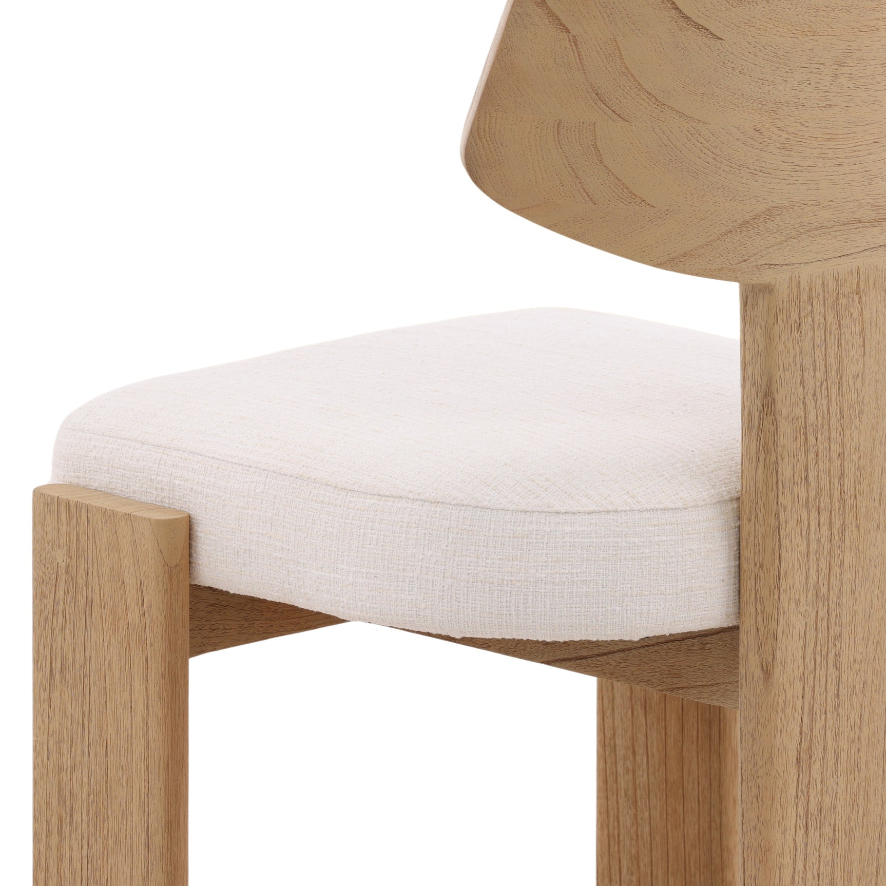 Ian Cream/Natural Dining Chair (Set of 2) - Ornate Home