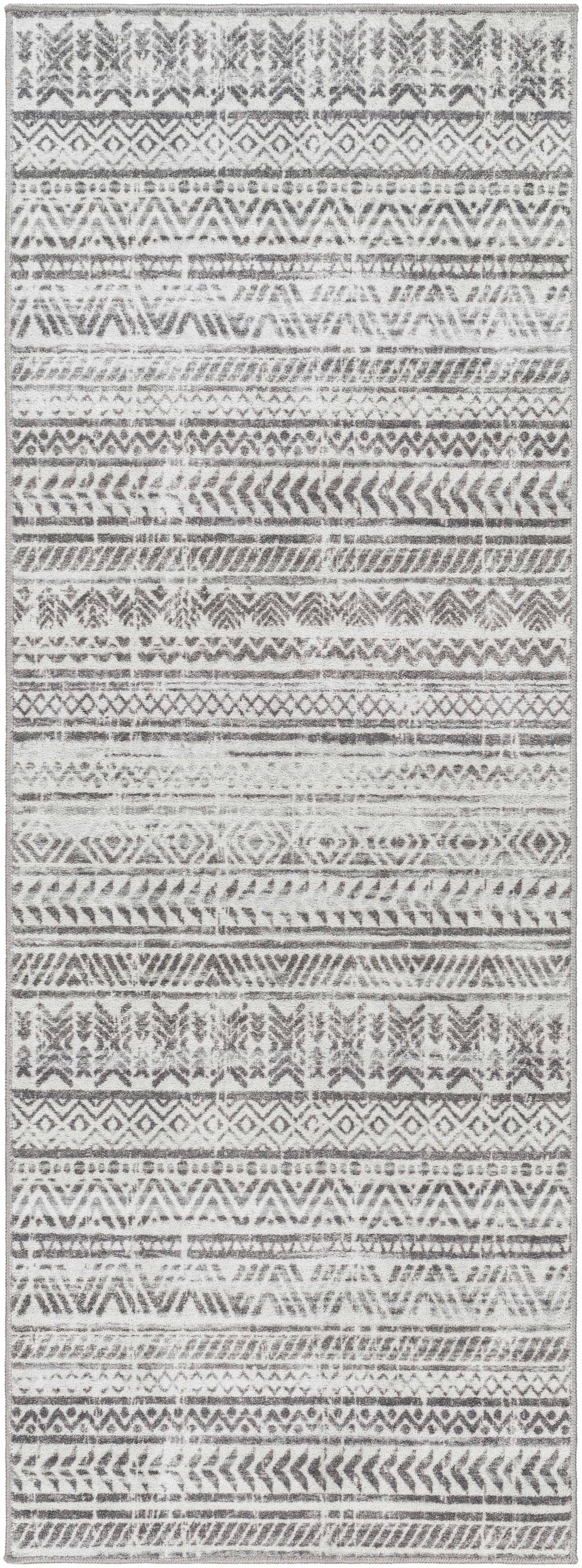 Ianna Light Gray Washable Area Rug - Clearance - Ornate Home