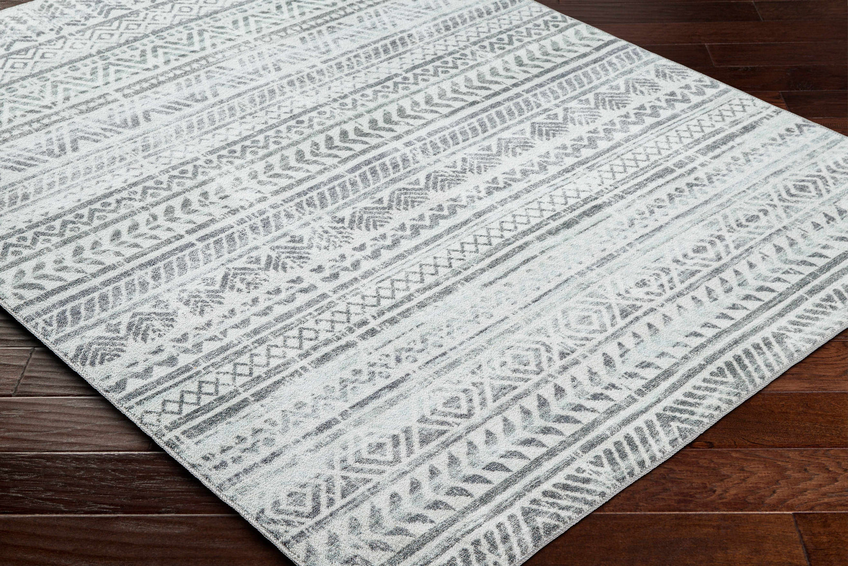 Ianna Light Gray Washable Area Rug - Clearance - Ornate Home
