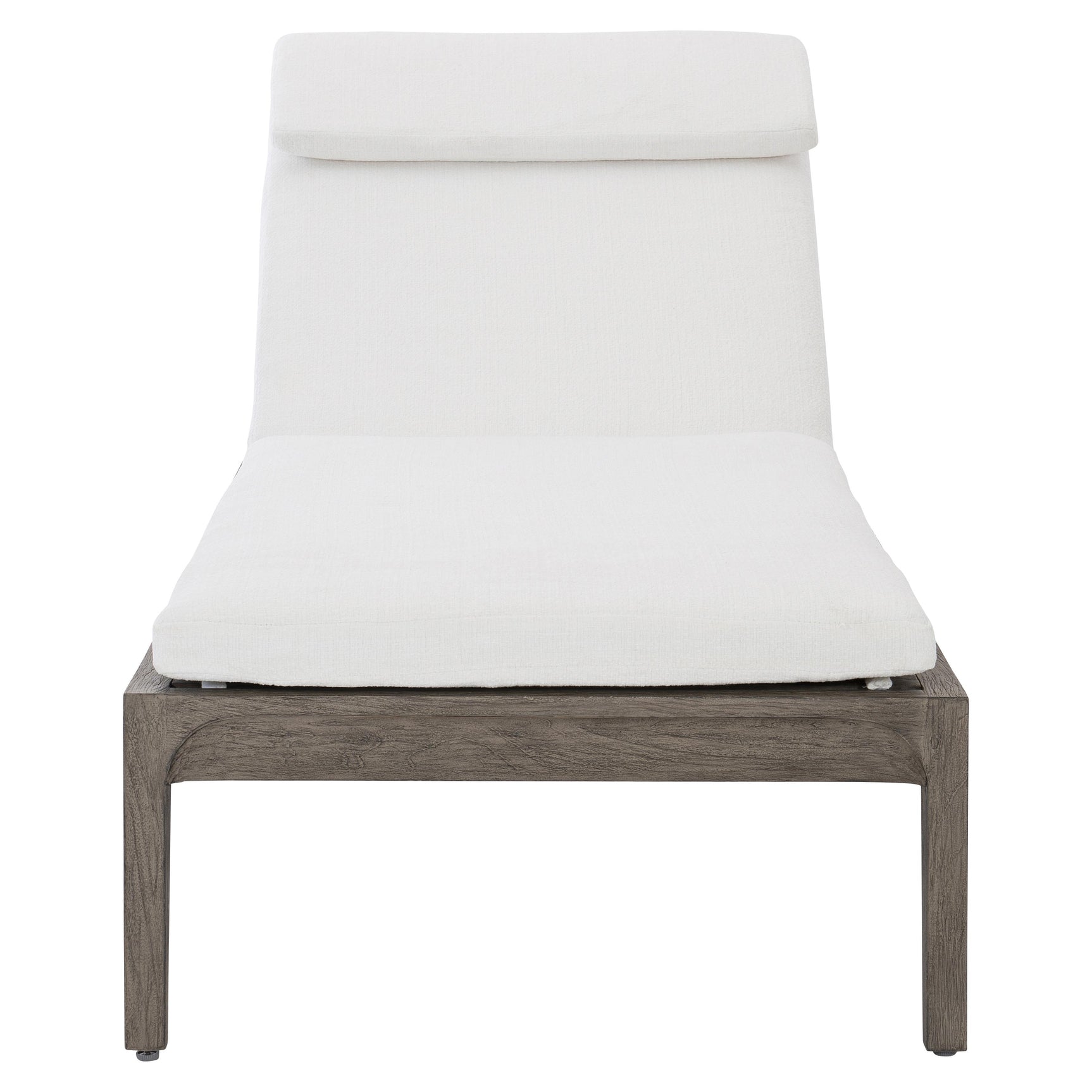Ibiza Weathered Teak/Cream Outdoor Chaise - Ornate Home