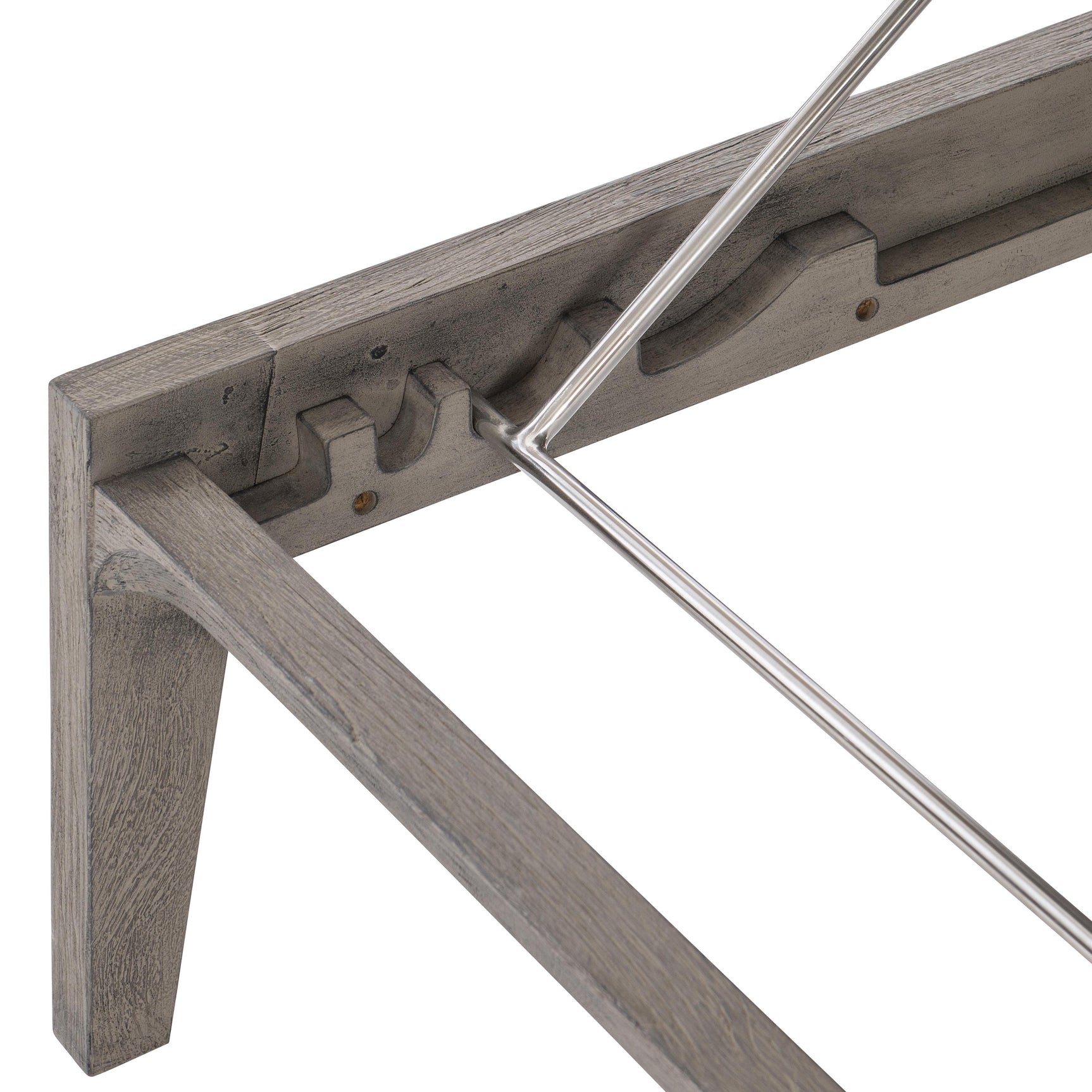 Ibiza Weathered Teak/Pebble/White/Cream Outdoor Chaise - Ornate Home