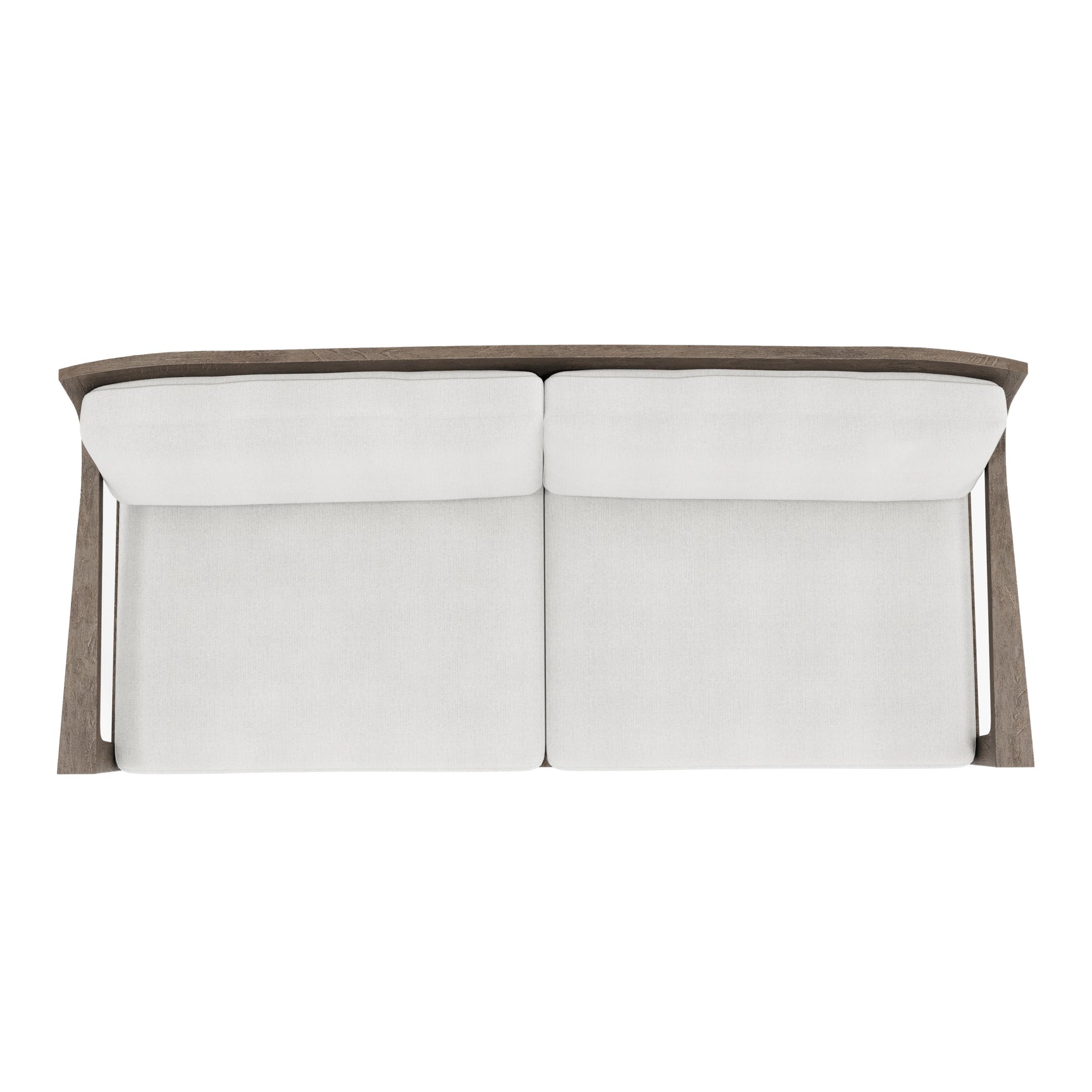 Ibiza Weathered Teak/Pebble/White/Cream Outdoor Sofa - Ornate Home