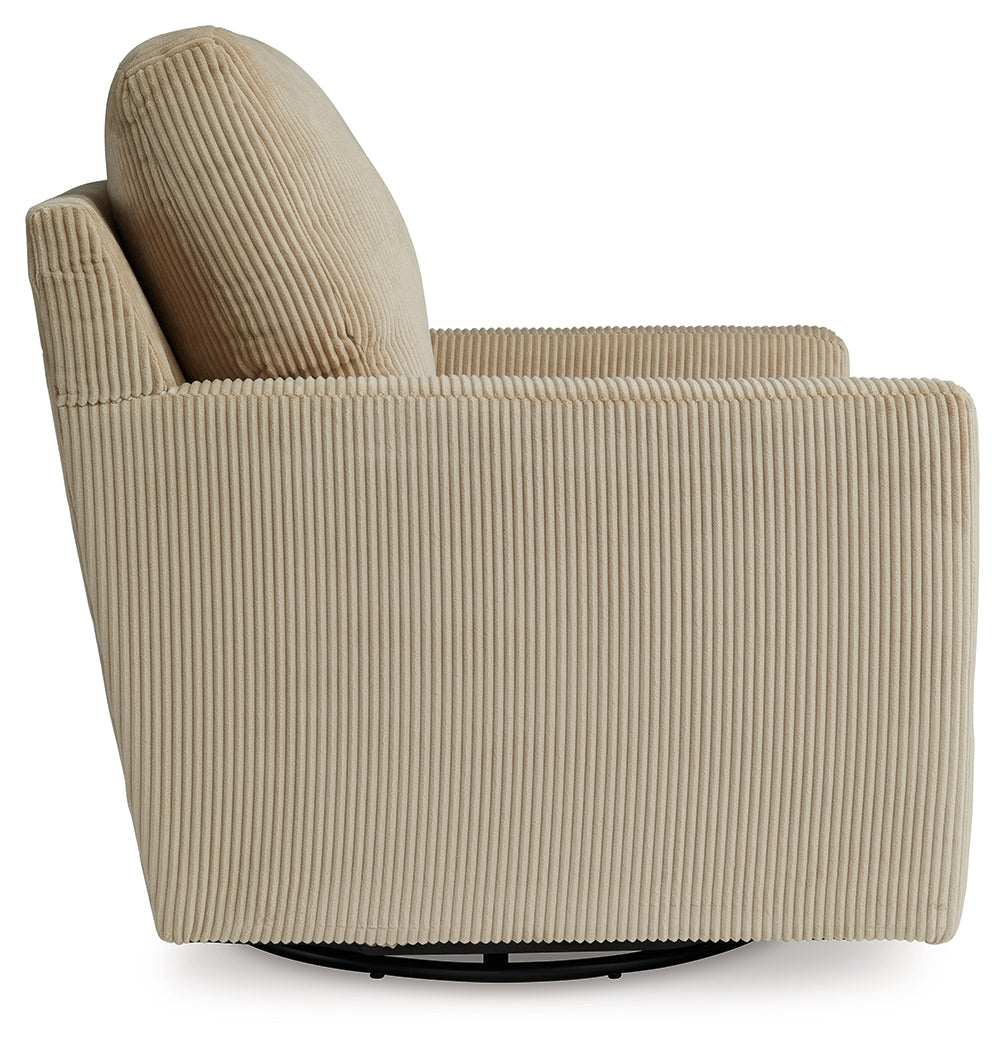 Icaman Sand Swivel Chair - Ornate Home