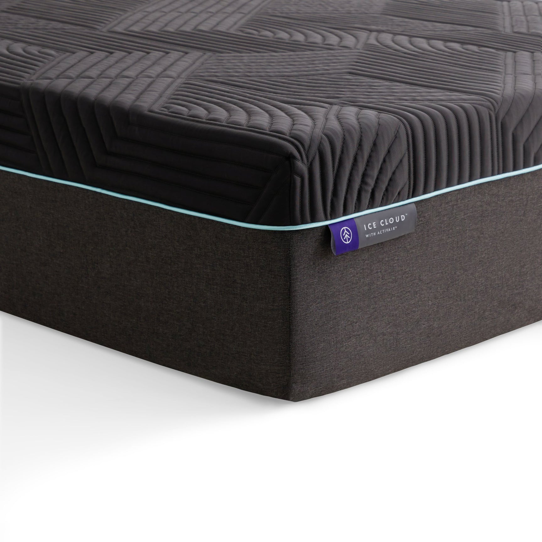 Ice Cloud ActivAir Gray King Mattress - Ornate Home