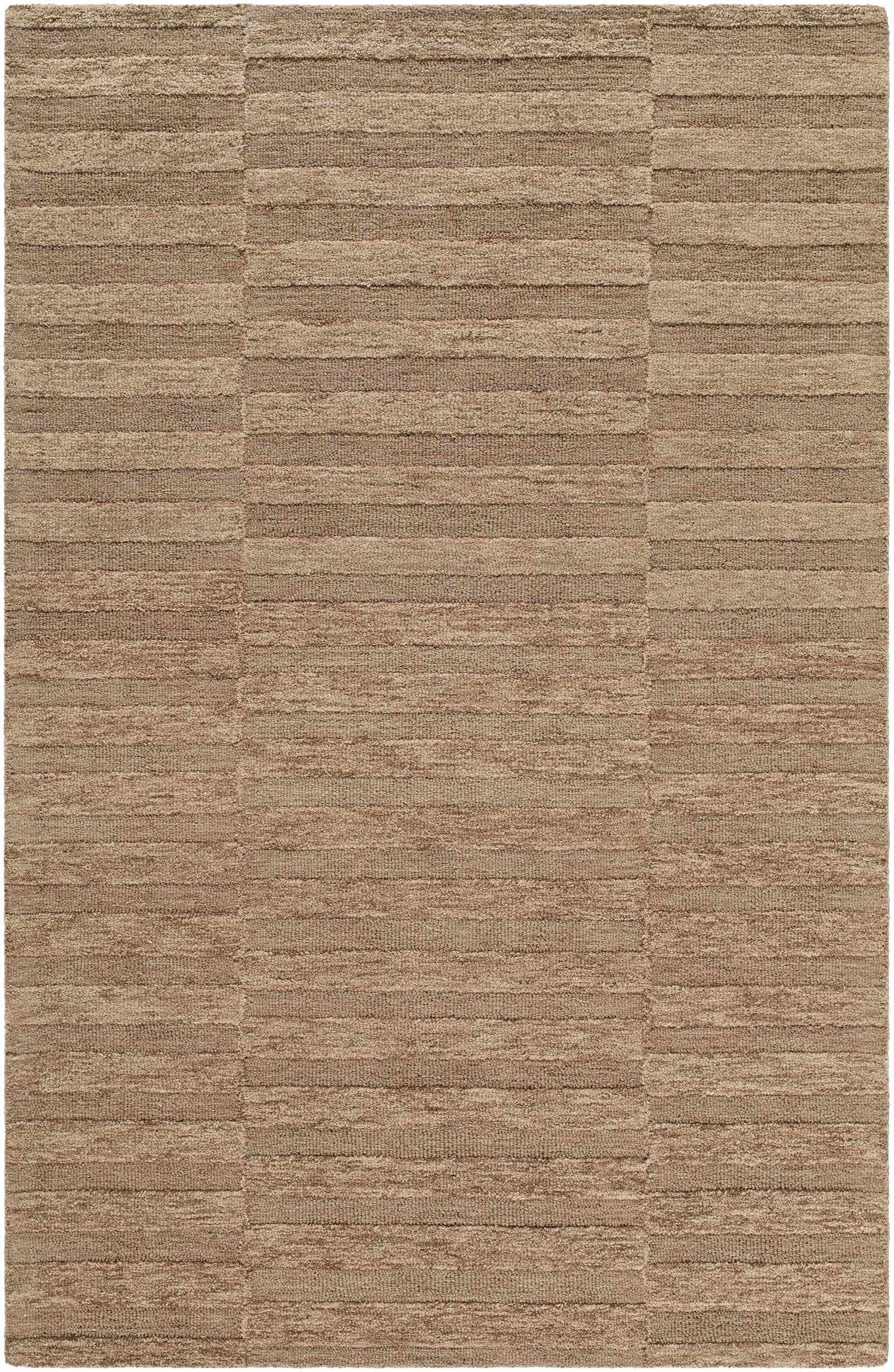 Idaho Broken-Striped Brown Area Rug - Ornate Home
