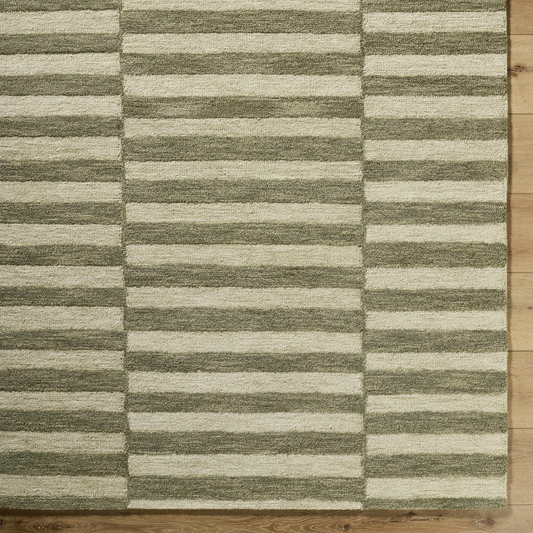 Idaho Broken-Striped Green Area Rug | Our PNW Home X Livabliss - Ornate Home