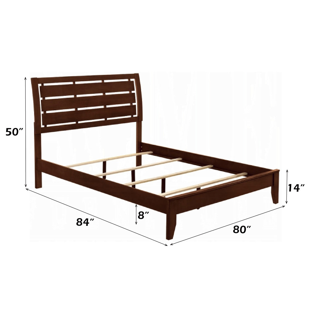 Ilana Brown Cherry Eastern King Bed - Ornate Home
