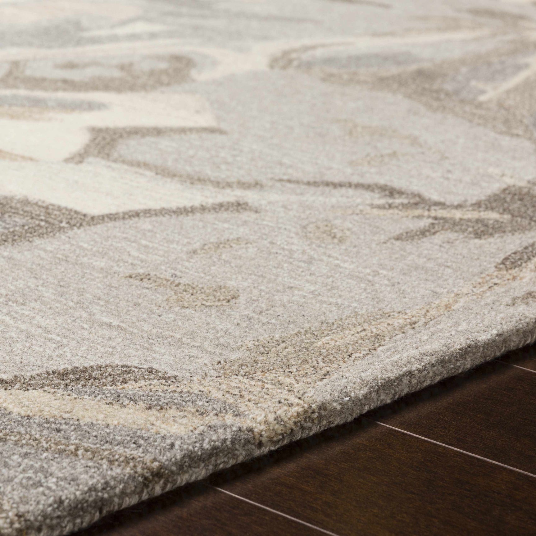 Ilfeld Athena Beige Floral Wool Rug - Ornate Home