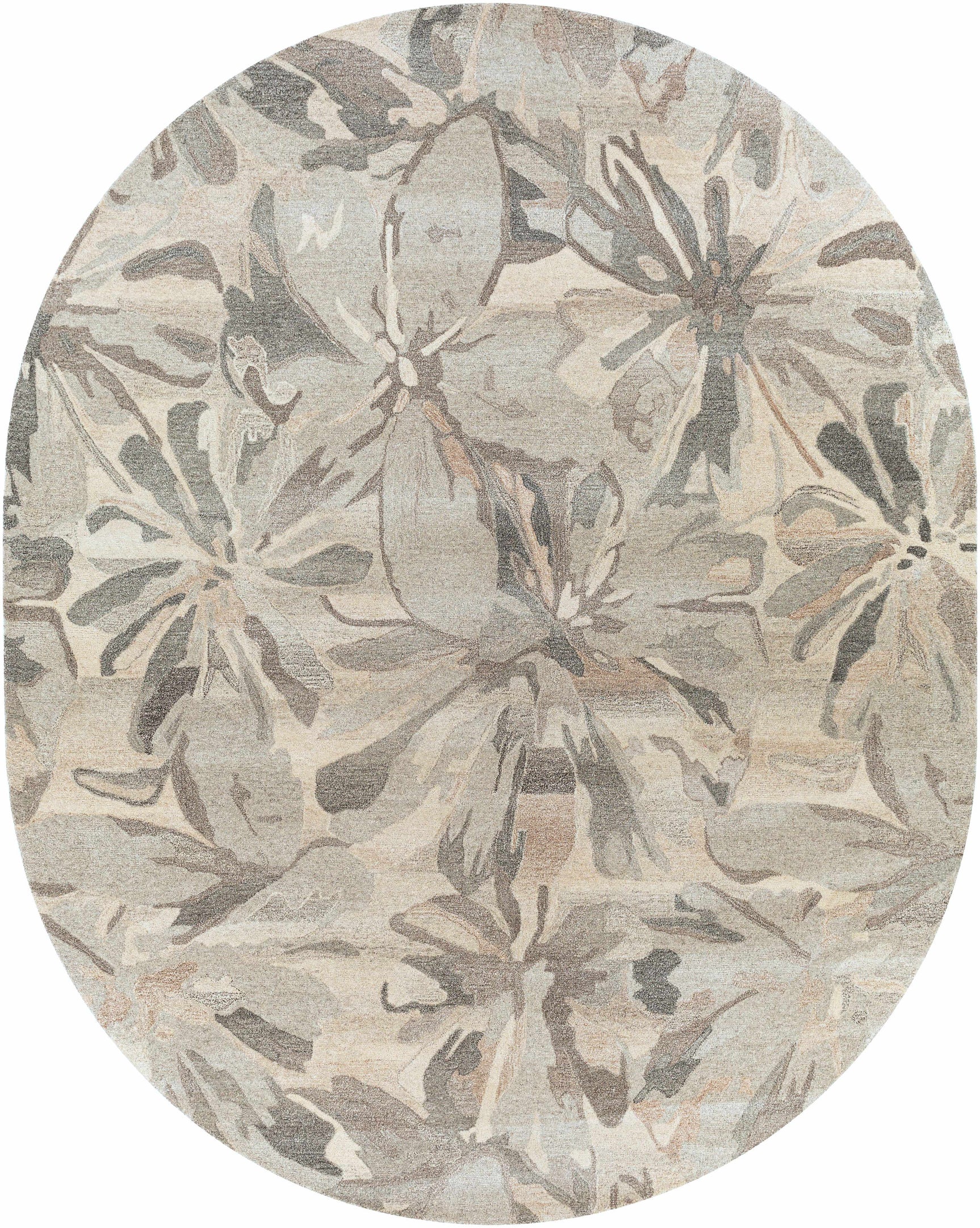 Ilfeld Athena Beige Floral Wool Rug - Ornate Home