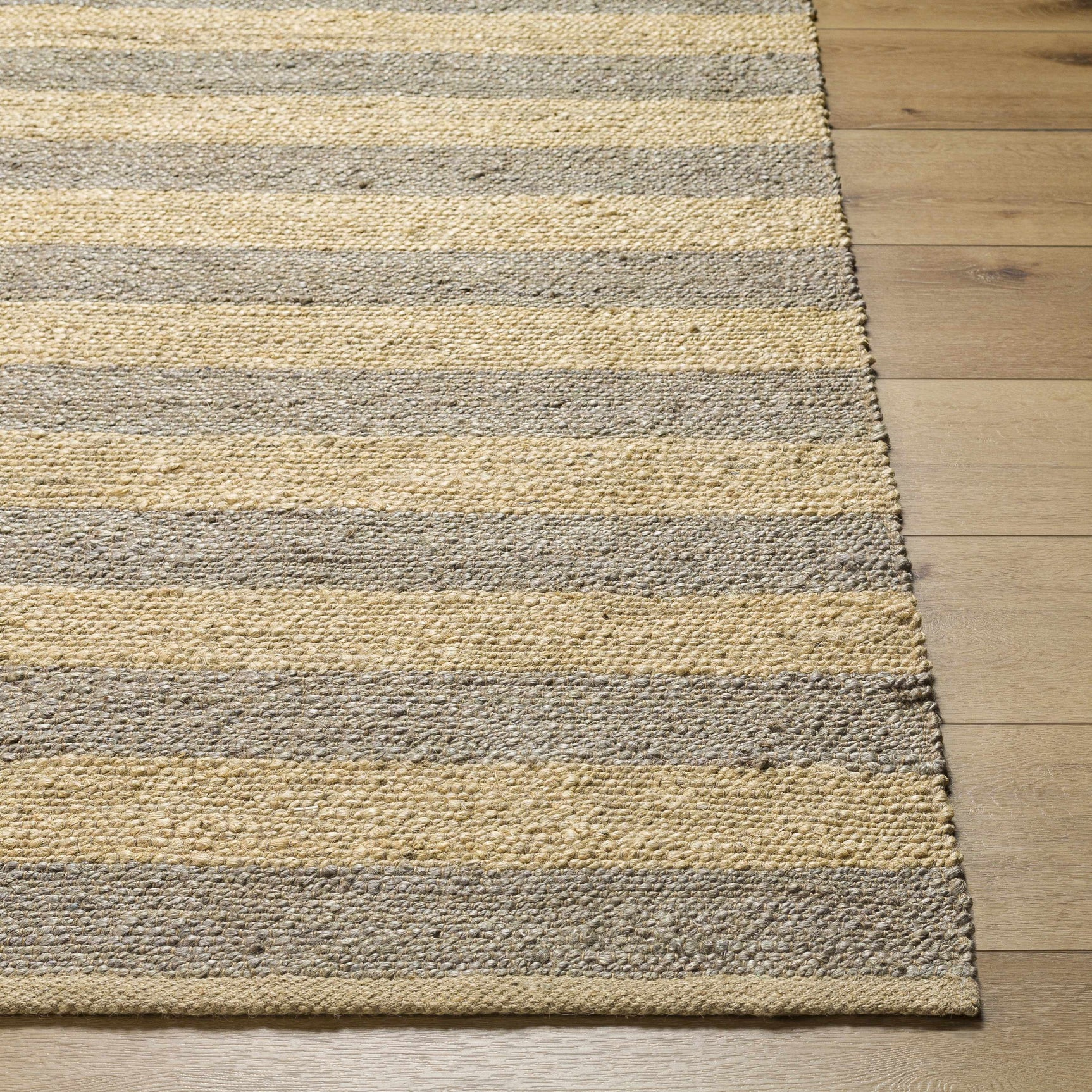 Ilkay Block Stripe Jute Rug - Ornate Home
