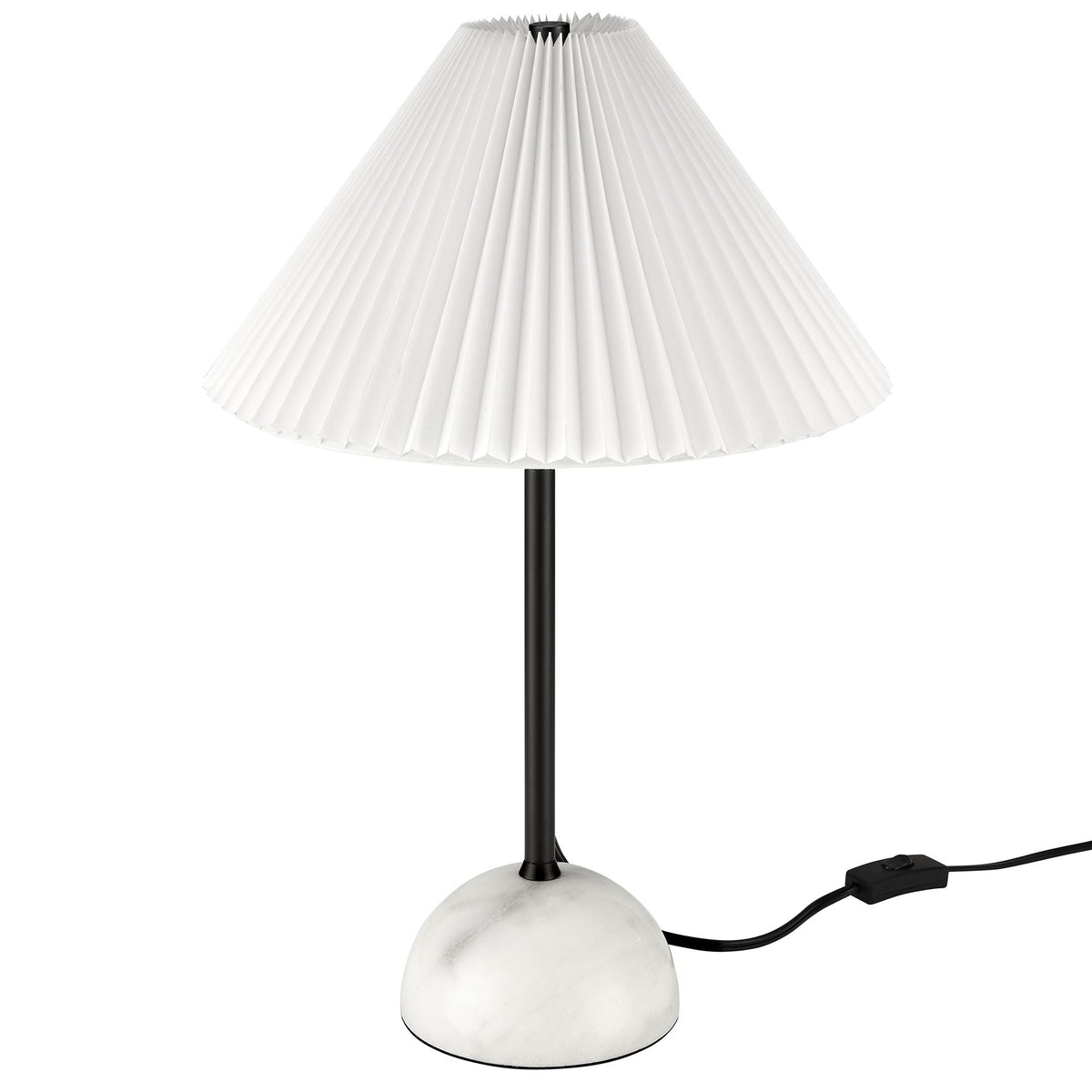 Illusion Black Marble Dome Table Lamp - Ornate Home
