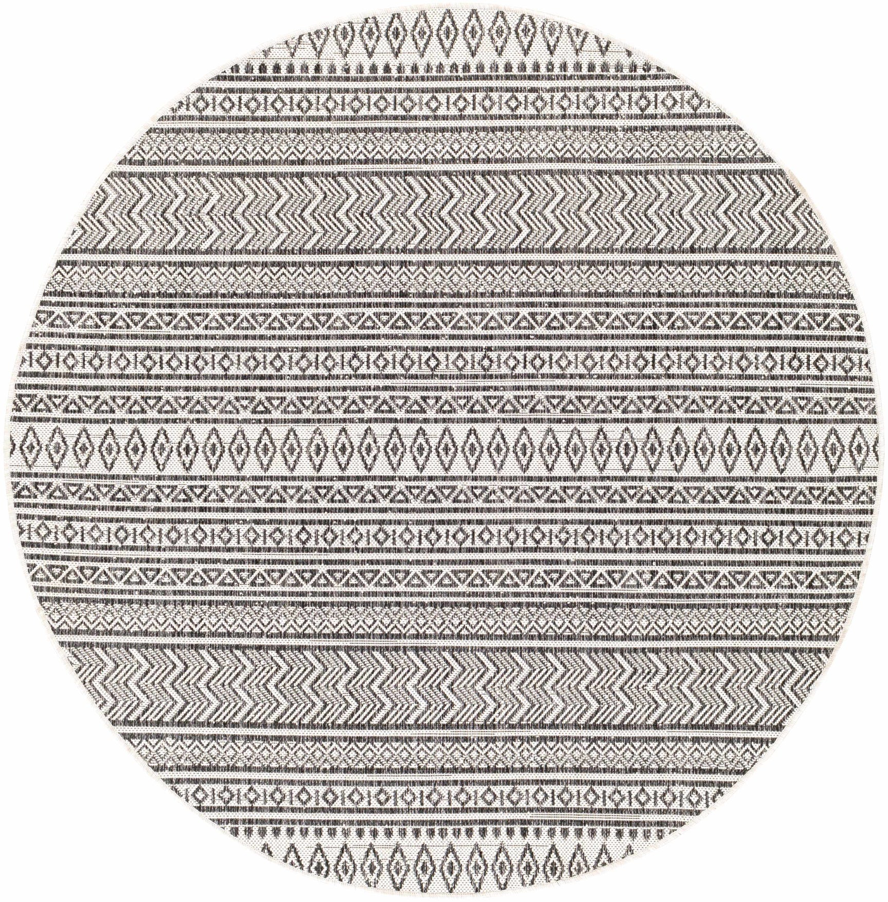 Imboden Black&White Outdoor Rug - Ornate Home
